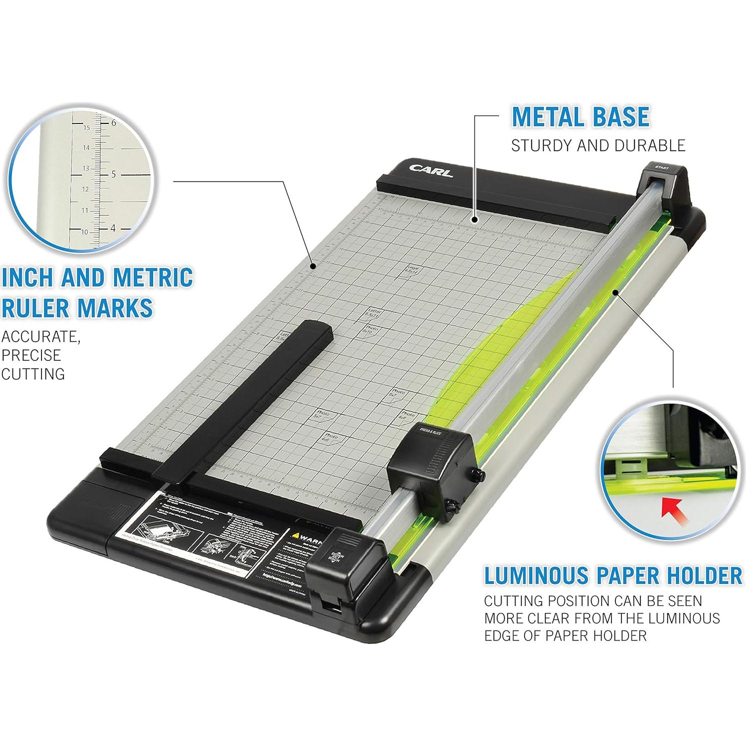 Cortadora de Papel Carl 12238 45.72 cm 36 Hojas Alta Resistencia
