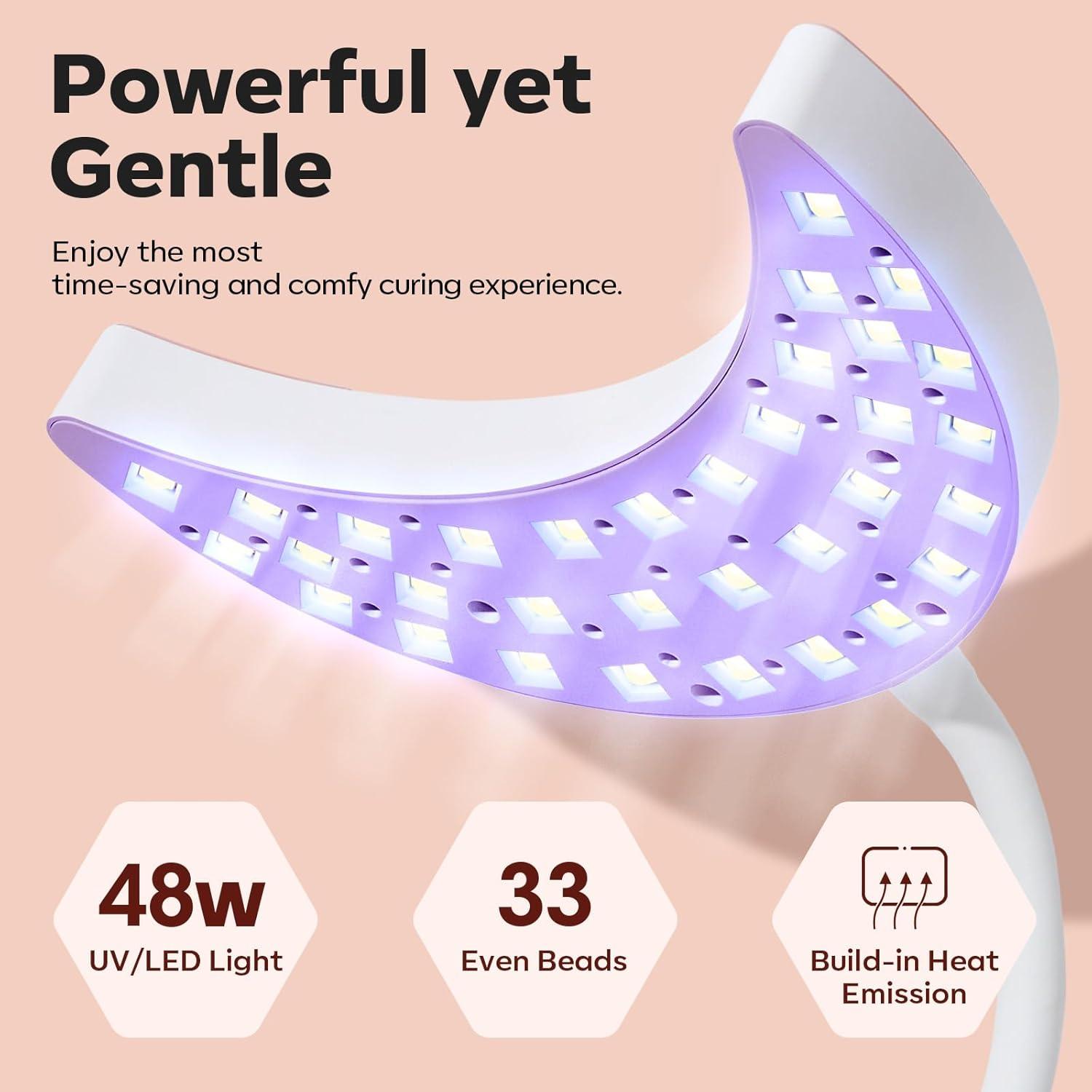 Lámpara de Uñas UV LED Modelones 48W Cuello de Ganso