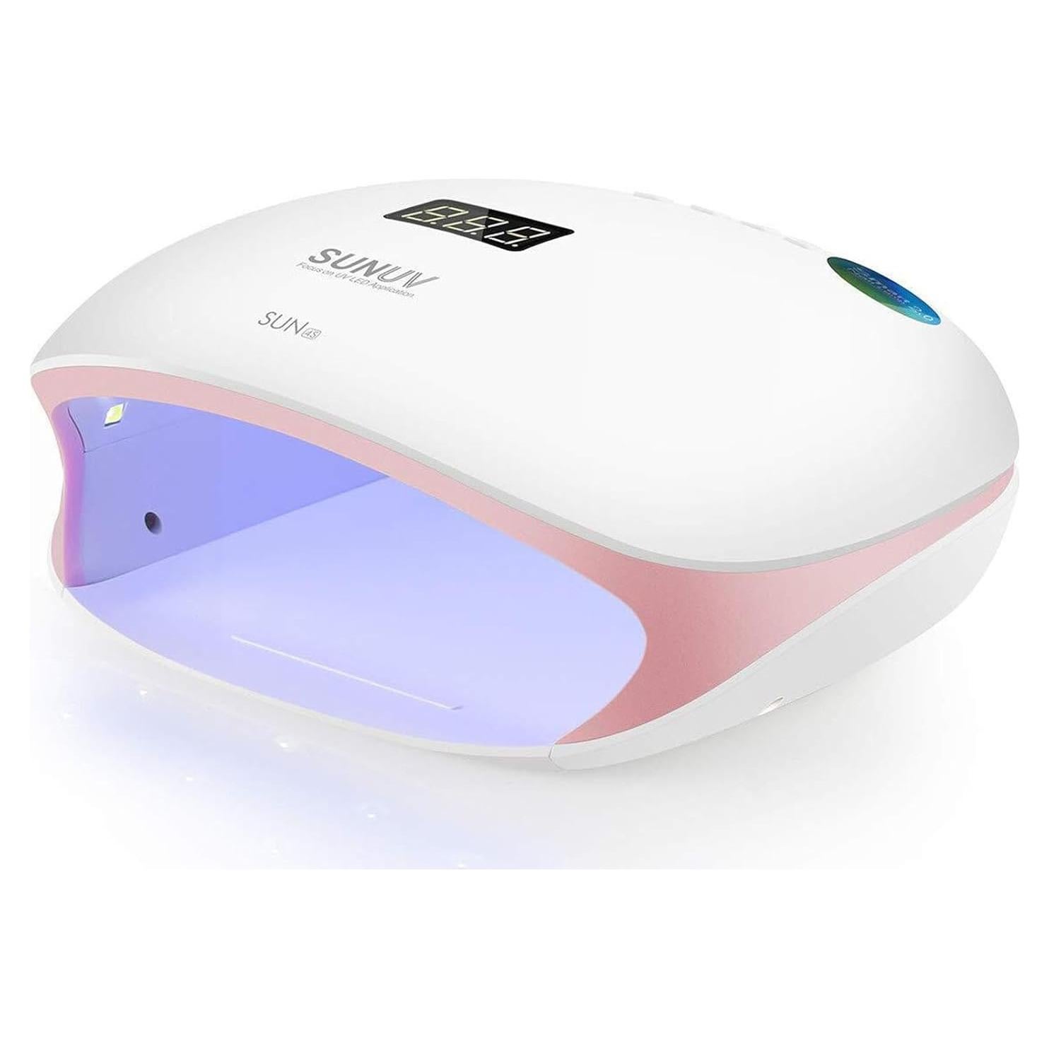 Lámpara UV LED SUNUV SUN4S 48W Rosa con Temporizador