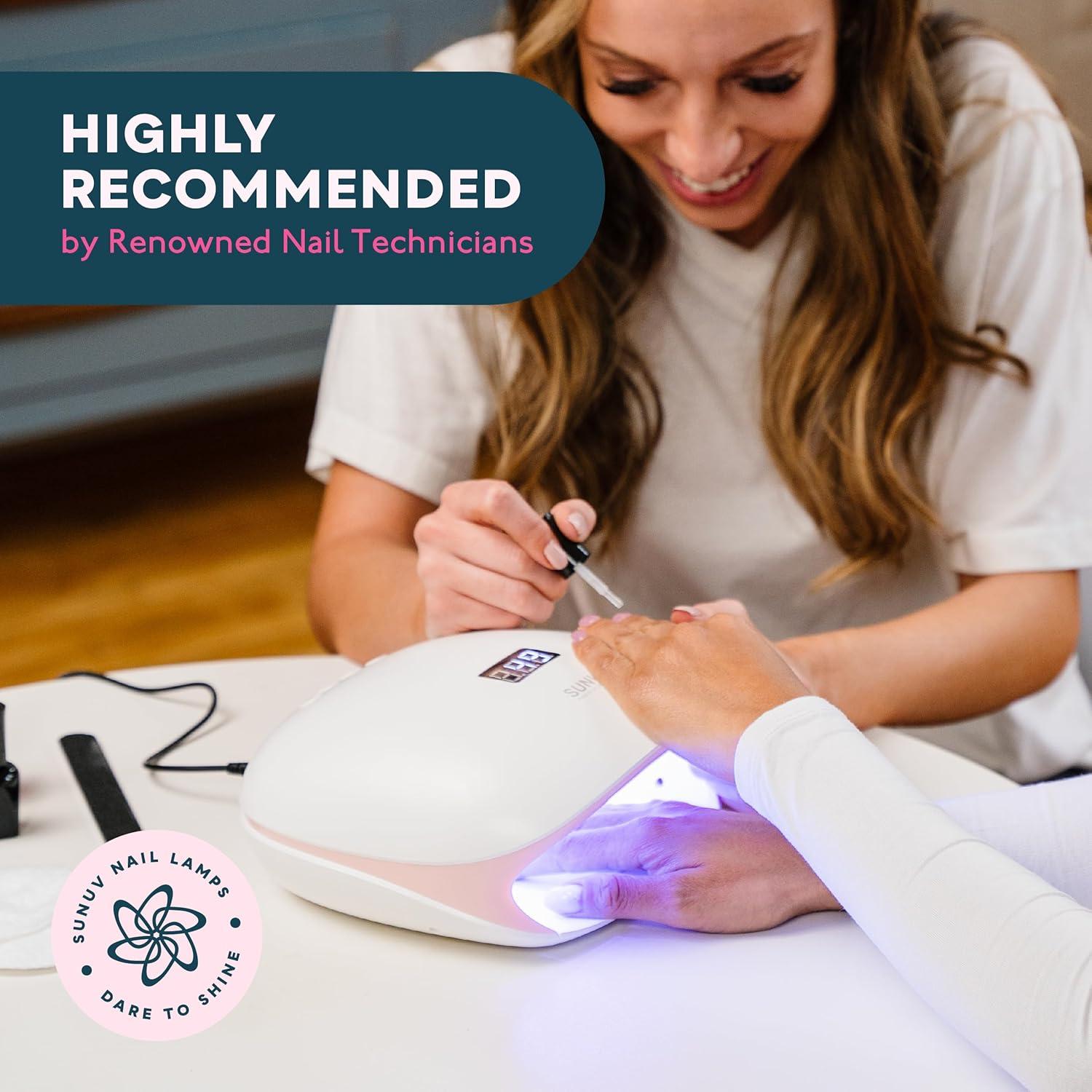 Lámpara UV LED SUNUV SUN4S 48W Rosa con Temporizador