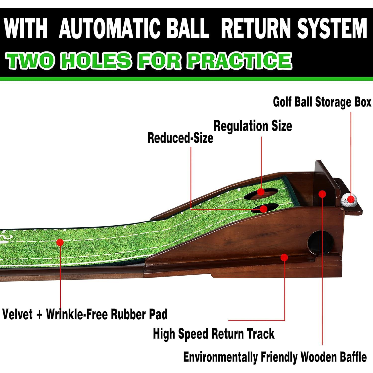 Alfombra de Putting Dachenus 2 Huecos 30x305 cm con Devolución