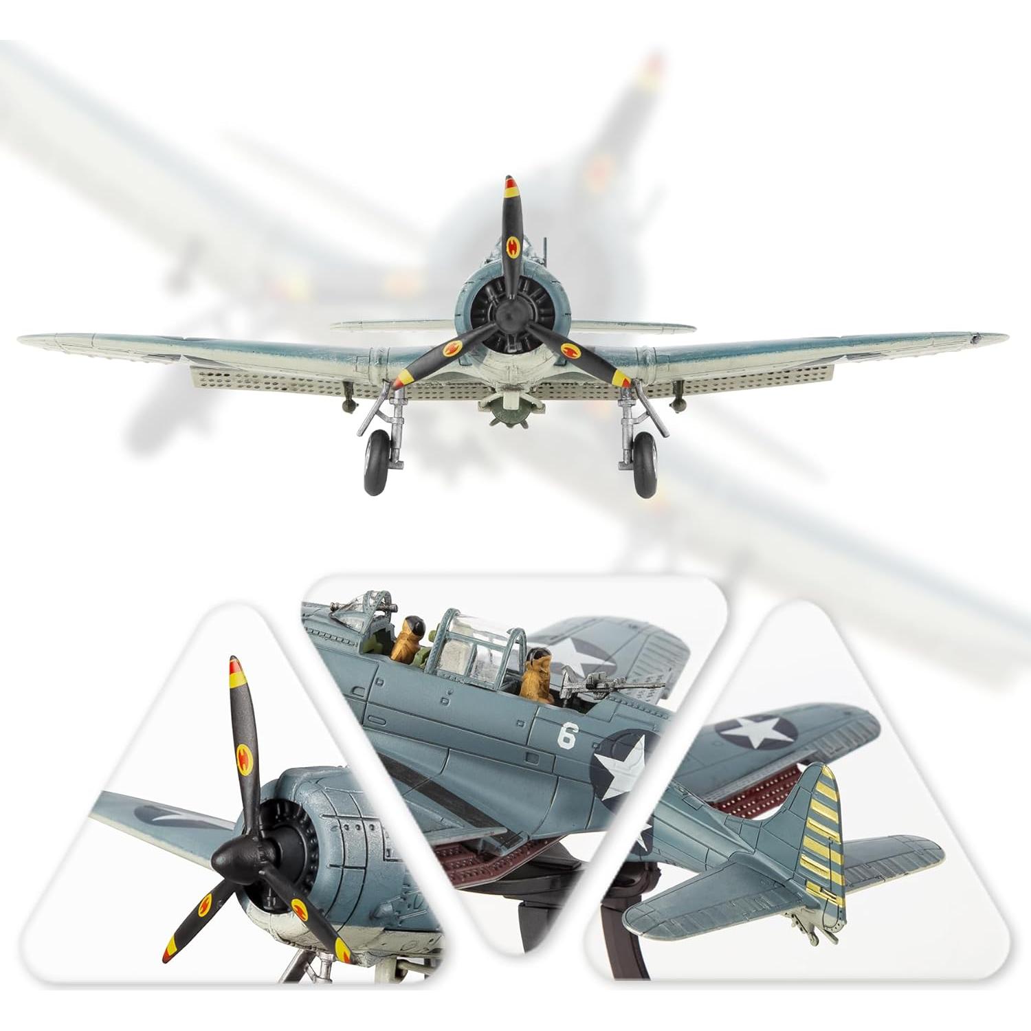 Modelo avión militar HANGHANG SBD-3 Dauntless 1/72