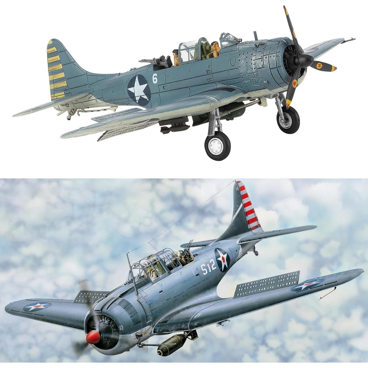 Modelo avión militar HANGHANG SBD-3 Dauntless 1/72