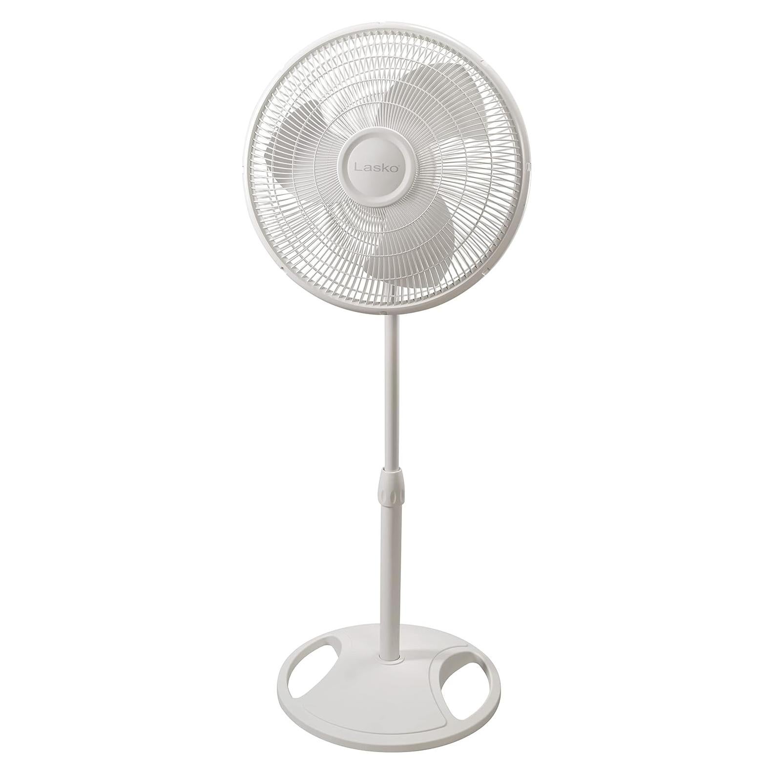 Lasko 2520 Oscillating Stand Fan,White 16 Inch