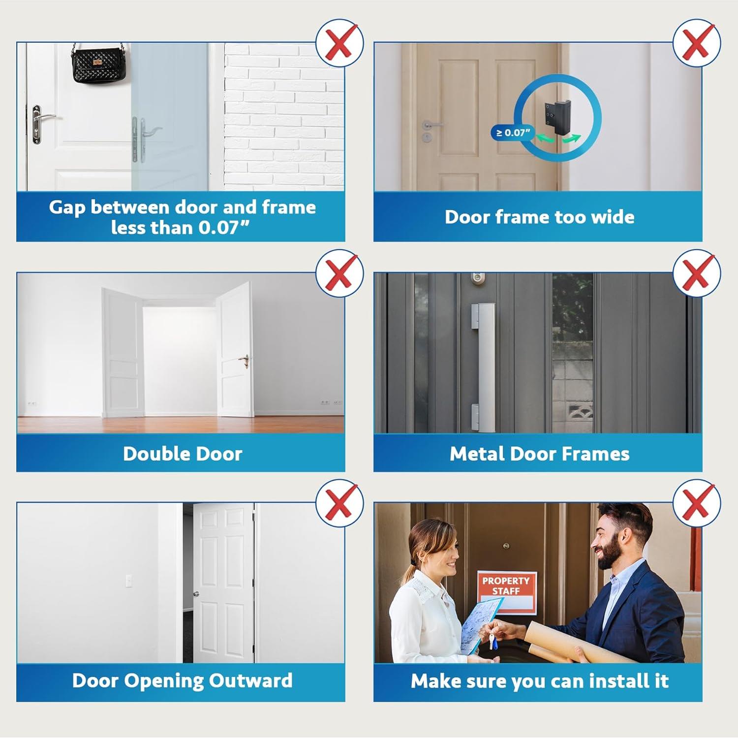 Cerraduras de Seguridad Dwell+Good - Paquete de 2 - Aluminio Negro