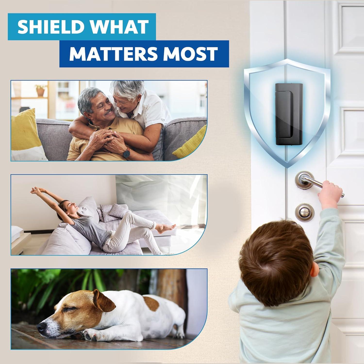 Cerraduras de Seguridad Dwell+Good - Paquete de 2 - Aluminio Negro