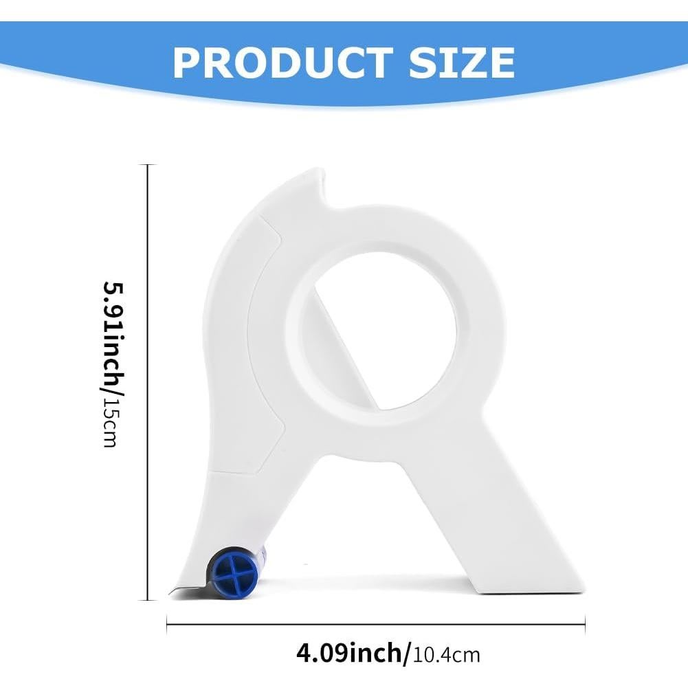 Dispensador de Cinta Enmascaradora QKDS Blanco 20m Portátil