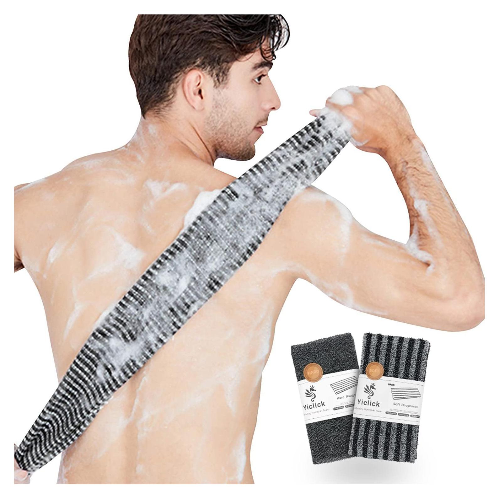 Esponja Exfoliante Corporal Yiclick Negra 101.6 cm Ducha