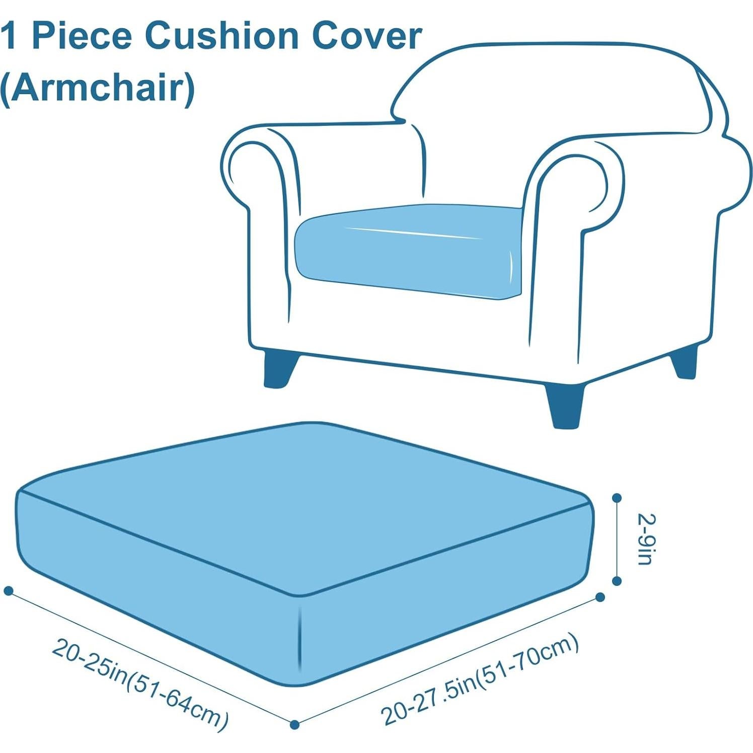 Fundas de Cojín Sofá Smiry Beige, Lavables y Antideslizantes