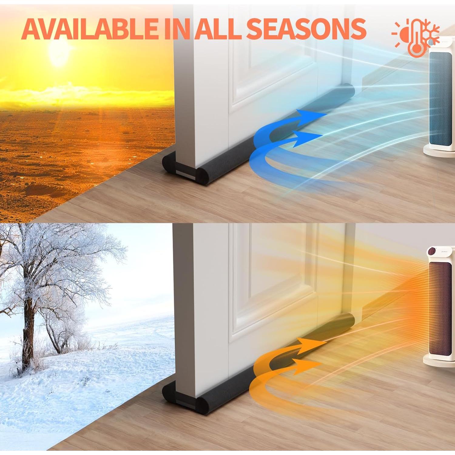 Tapón de Draft BKSAI 71-81cm Negro Aislamiento Acústico