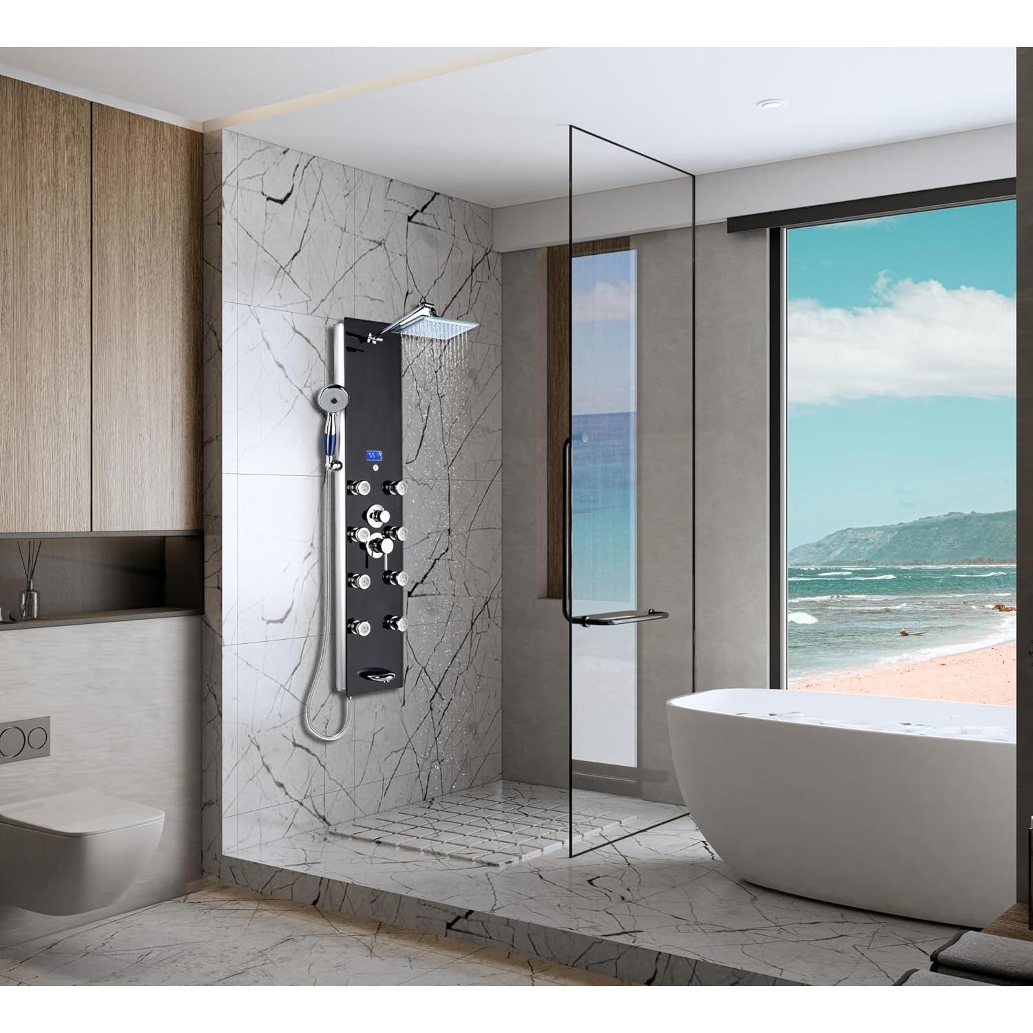 Sistema de Ducha Blue Ocean SPA392B con 8 Jets y Pantalla LED