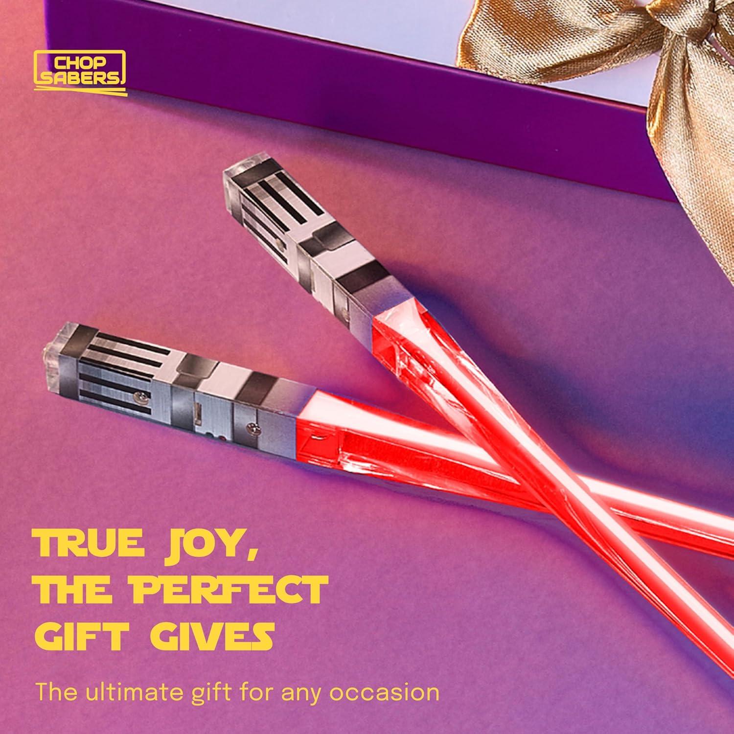 Palillos de Luz LED ChopSabers Rojo 1 Par Divertidos