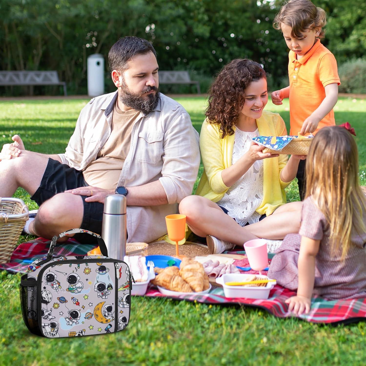 Caja de Almuerzo Aislada esouler Astronauta 25.4x10.2x20.3 cm
