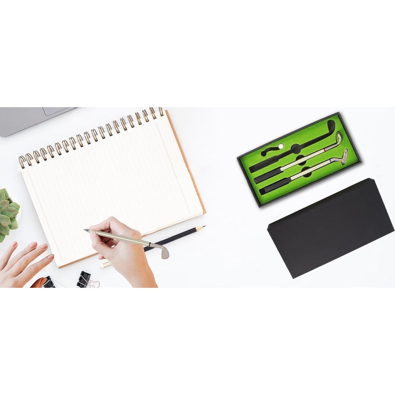 Juego de Mini Golf Bolígrafos 3 Colores - Regalo Divertido