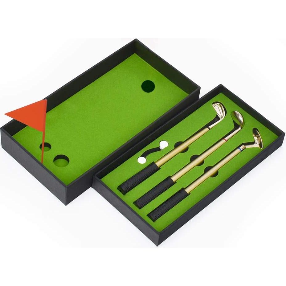 Juego de Mini Golf Bolígrafos 3 Colores - Regalo Divertido