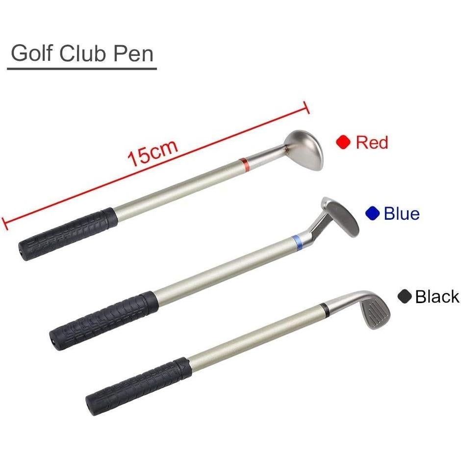 Juego de Mini Golf Bolígrafos 3 Colores - Regalo Divertido