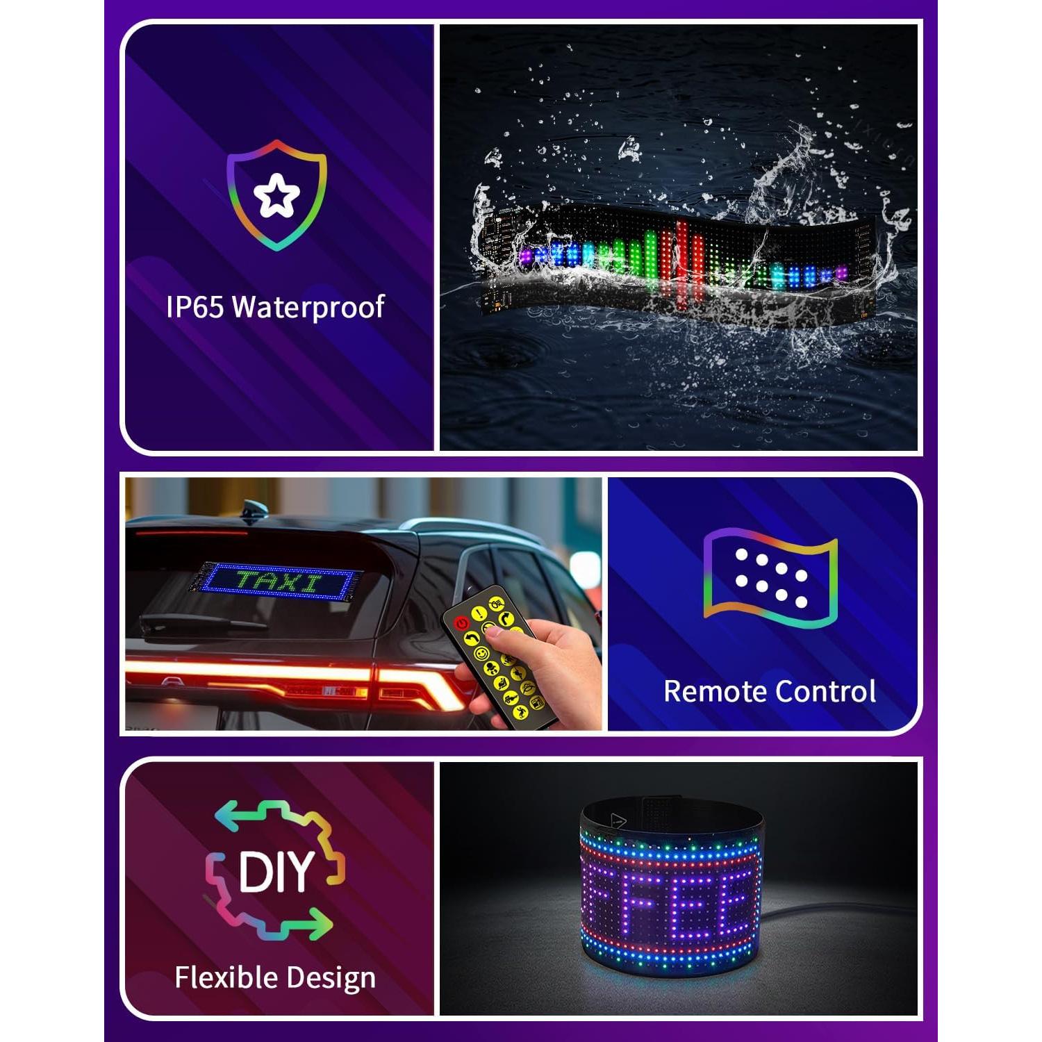 Cartel LED Publicitario SUNLINKCO 20x18 cm Control APP