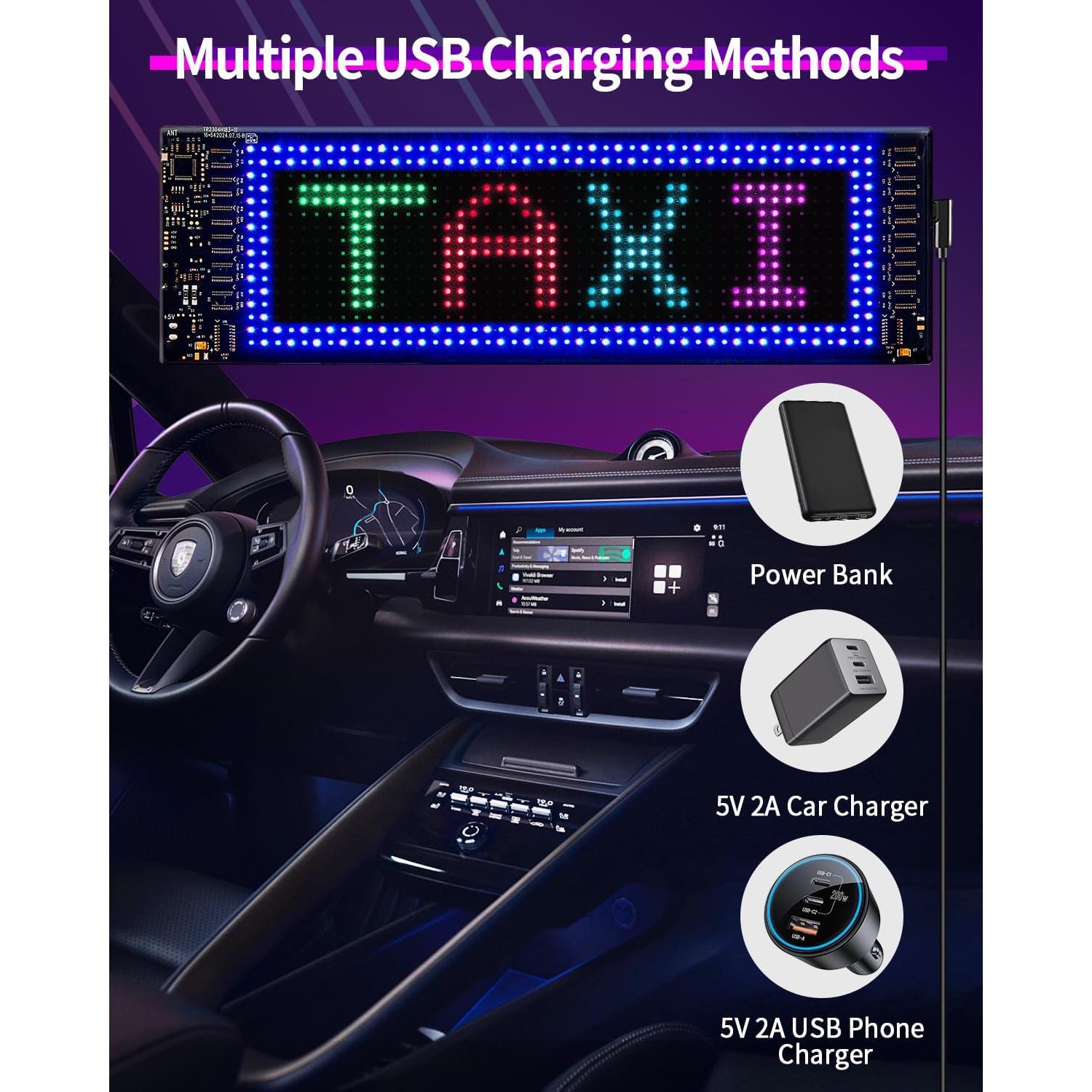 Cartel LED Publicitario SUNLINKCO 20x18 cm Control APP