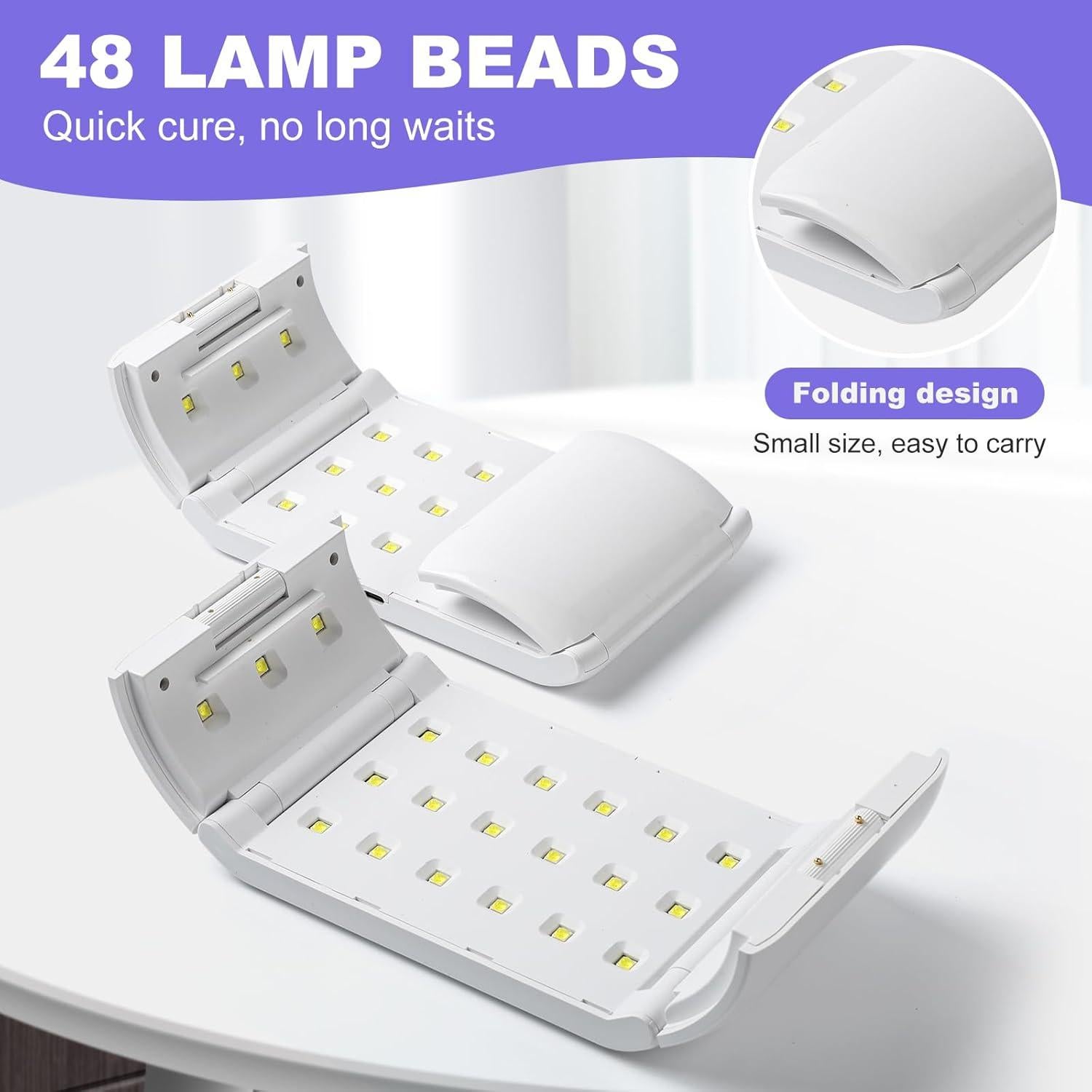 Luz UV para Resina ENERFUN 48W Plegable Curado Rápido
