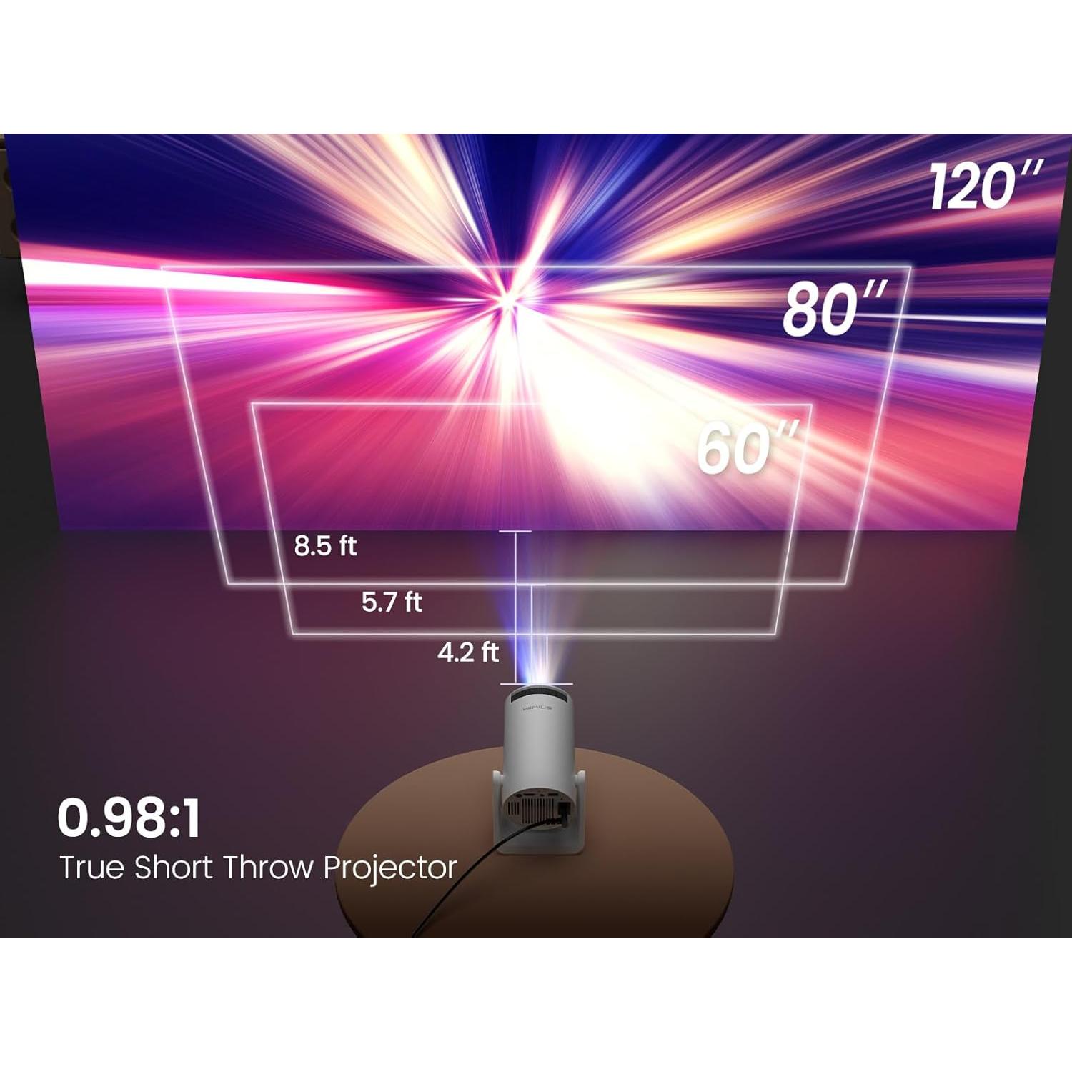 Proyector portátil WiMiUS S27 1080P WiFi Bluetooth 2025