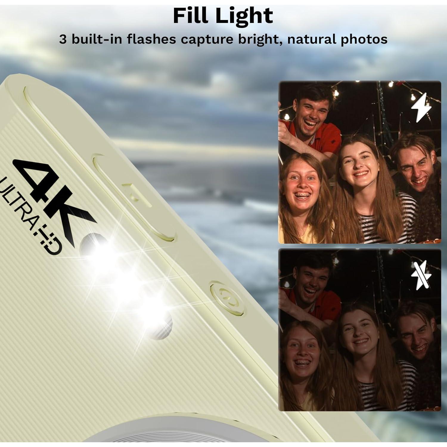 Cámara Digital Compacta SMARTKLIK 44MP FHD 4K para Niños