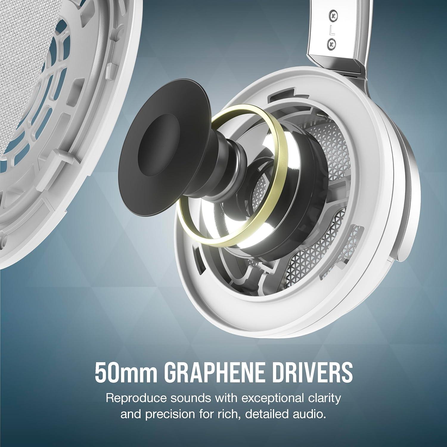 Auriculares Gaming Corsair VIRTUOSO PRO Abiertos 50mm Blanco