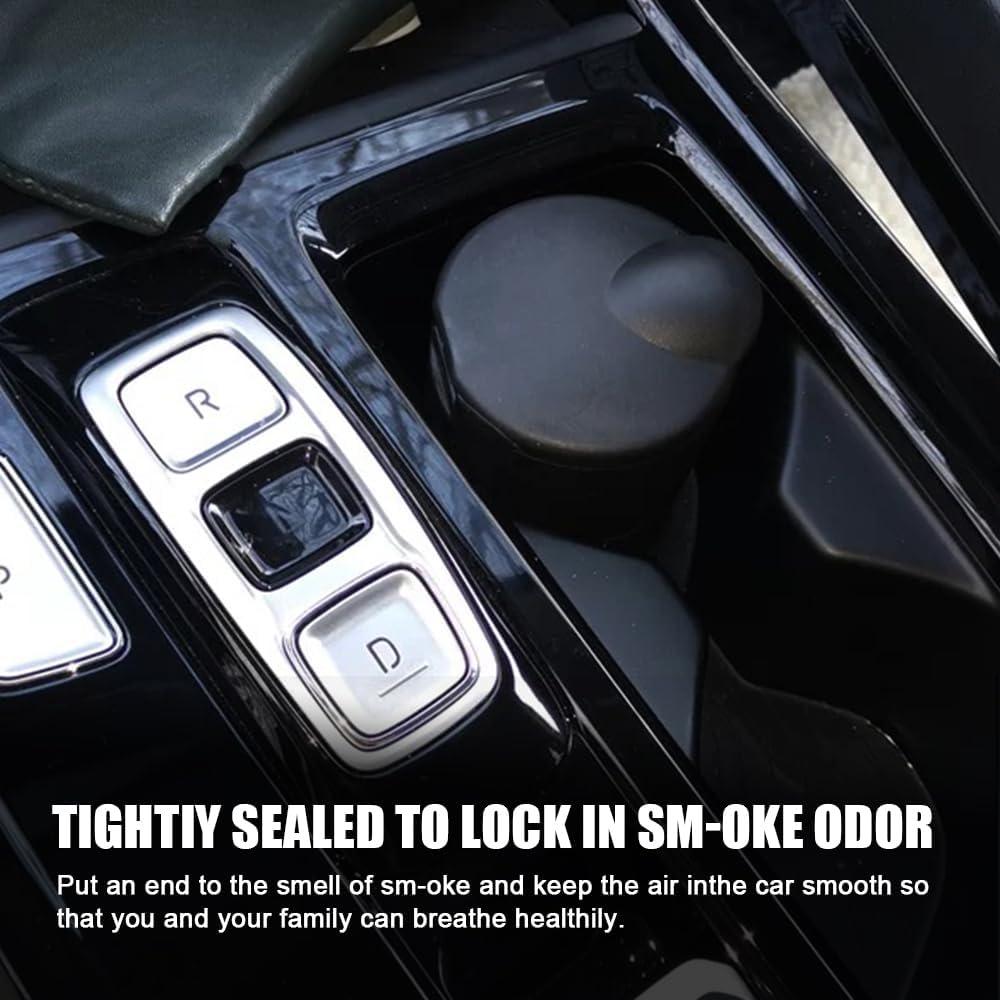 Cenicero de coche PACLVIO con tapa, portátil y desmontable