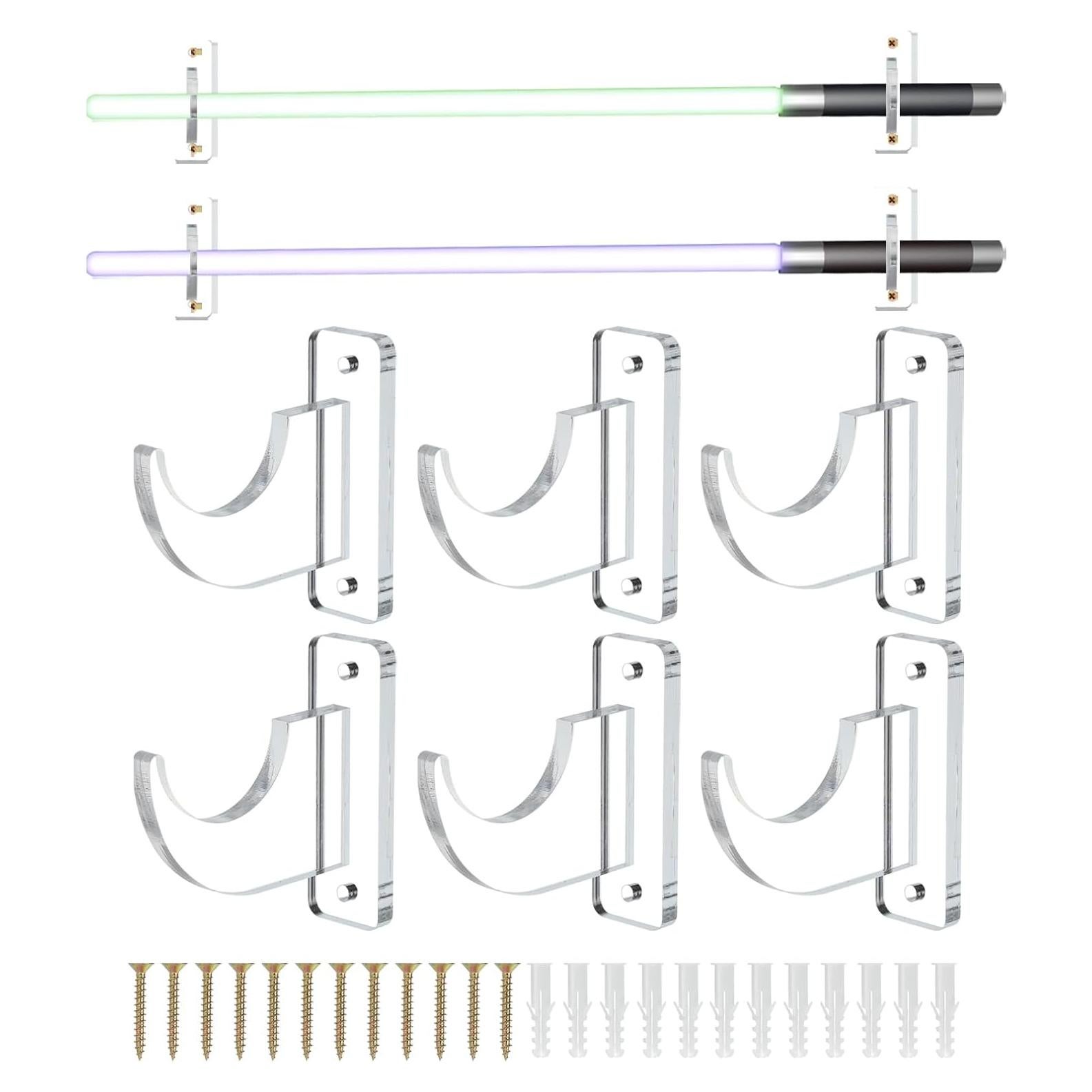 Soporte de Pared para Sables de Luz uxcell, 3 Piezas Acrílico