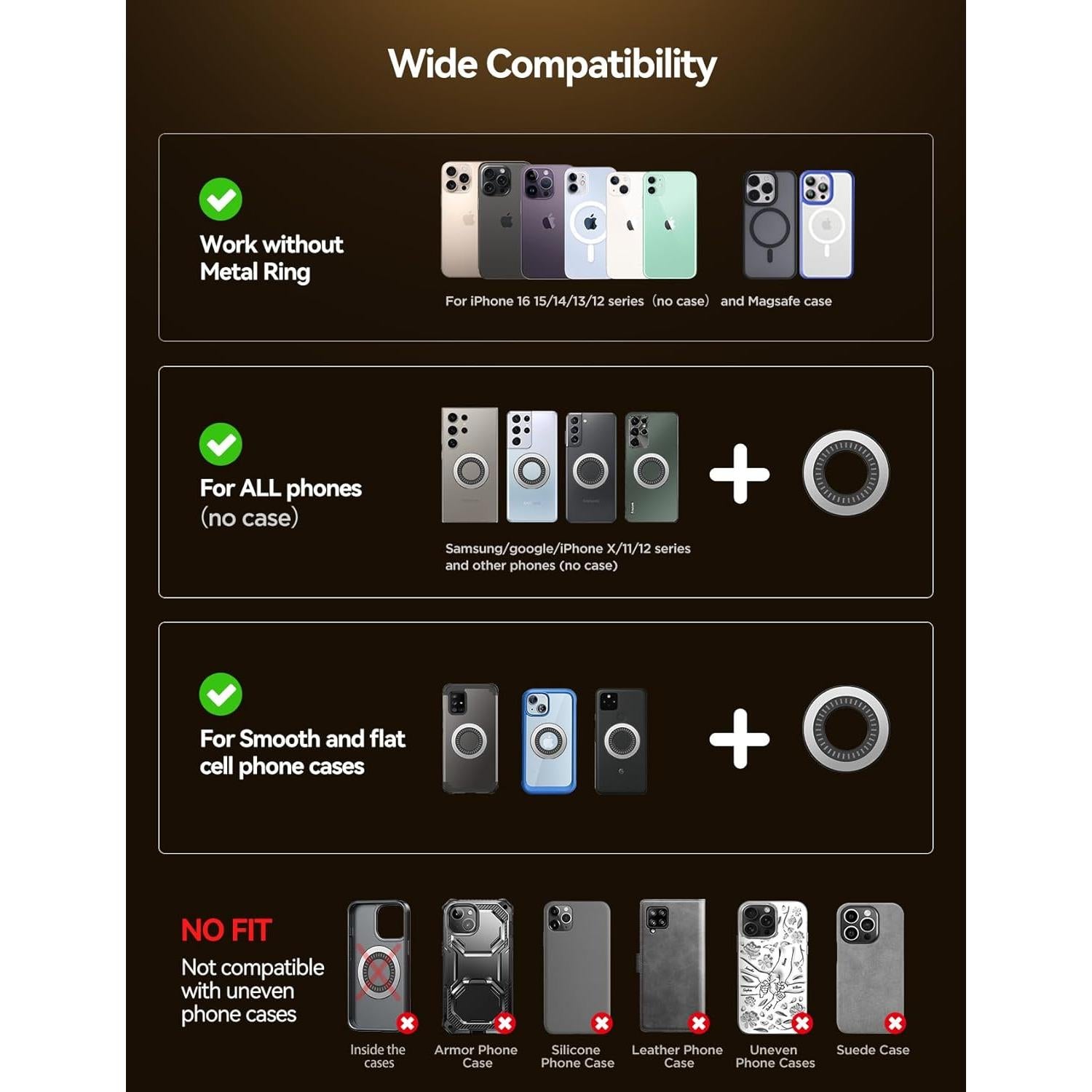 Soporte Magnético para Coche JOYROOM JR-ZS403 Negro Plegable 360°