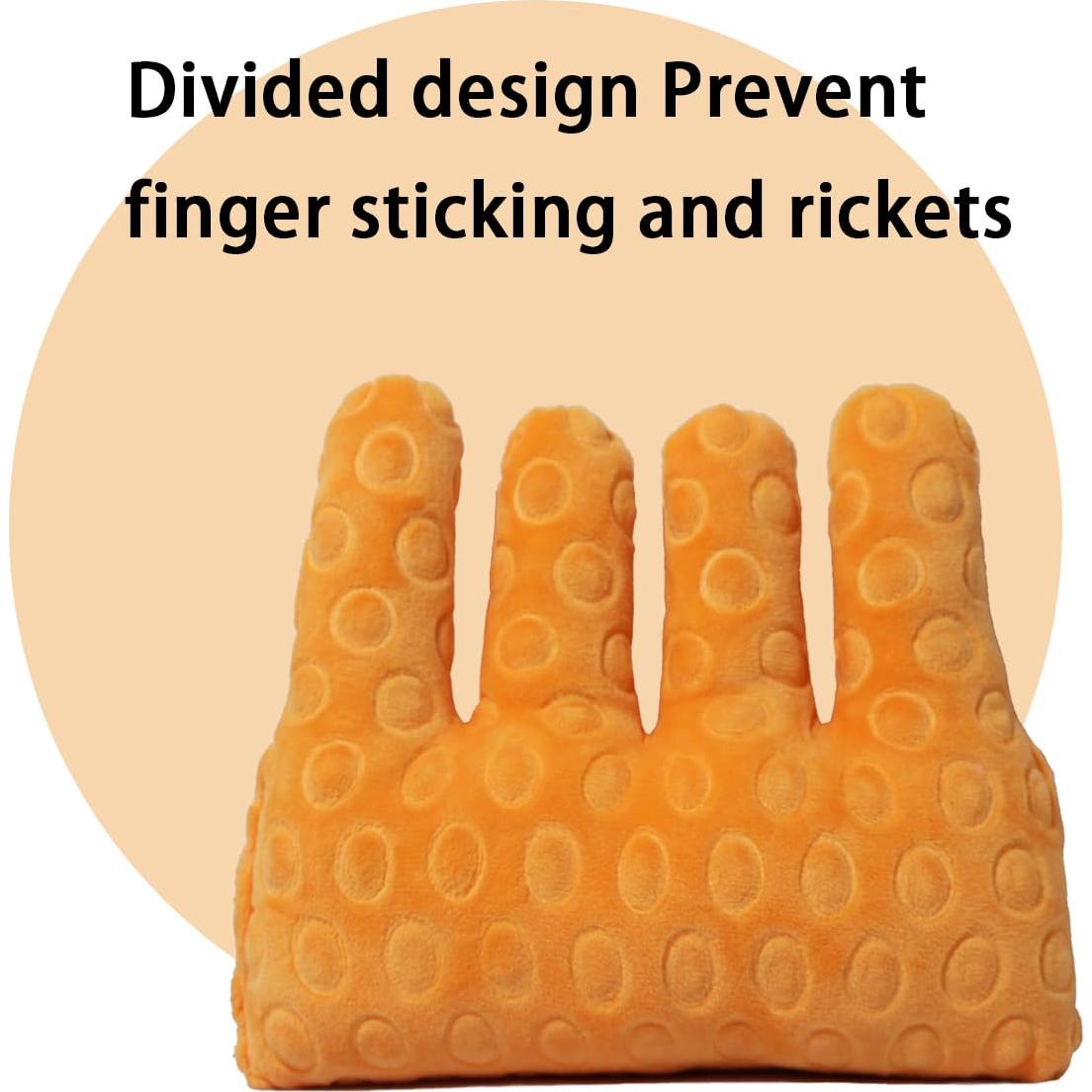 Cojín Separador de Dedos GZFQJJ para Rehabilitación - Naranja