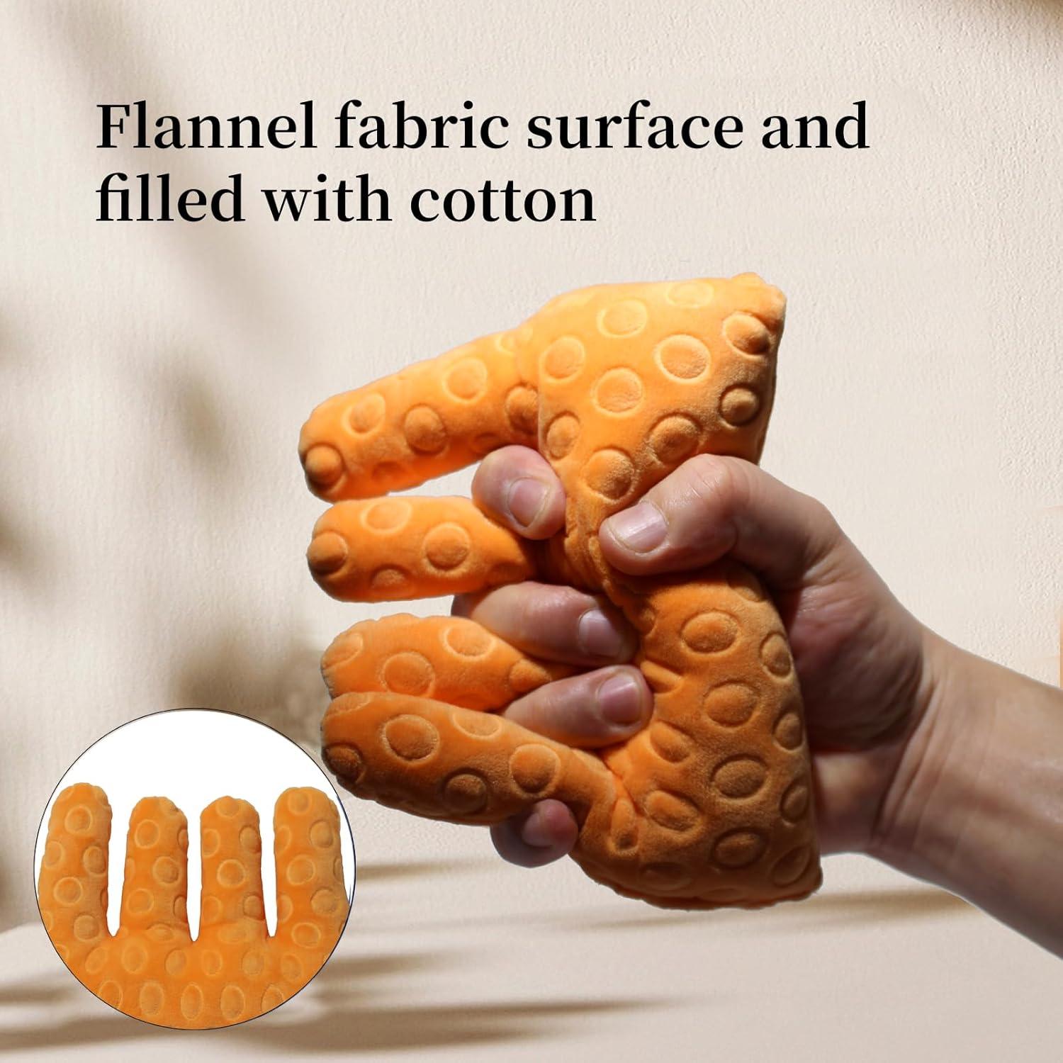 Cojín Separador de Dedos GZFQJJ para Rehabilitación - Naranja