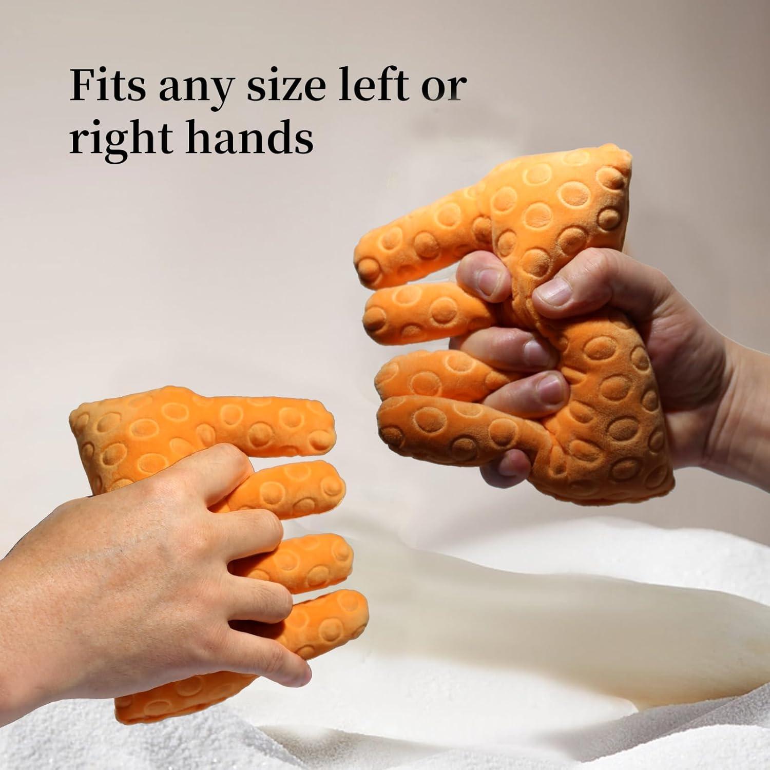 Cojín Separador de Dedos GZFQJJ para Rehabilitación - Naranja