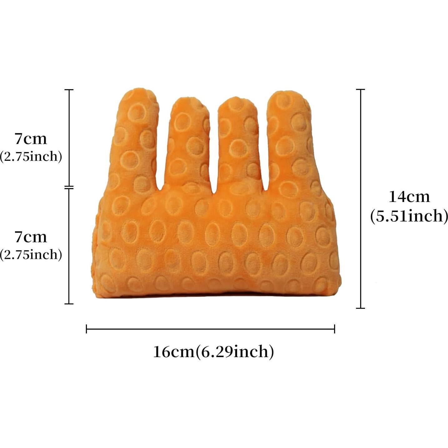 Cojín Separador de Dedos GZFQJJ para Rehabilitación - Naranja