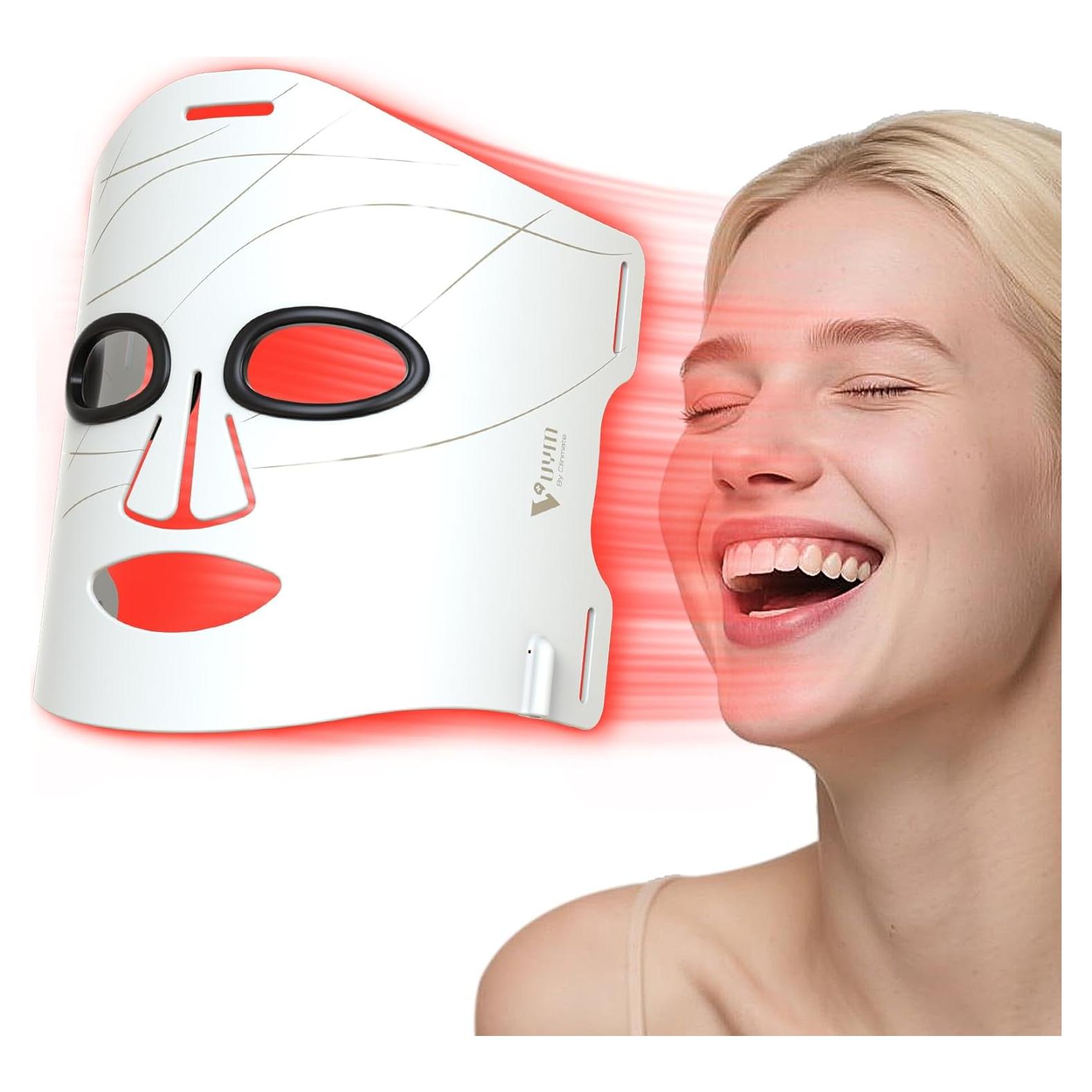 Máscara de Terapia de Luz Roja VYM - 292 LEDs - Blanca