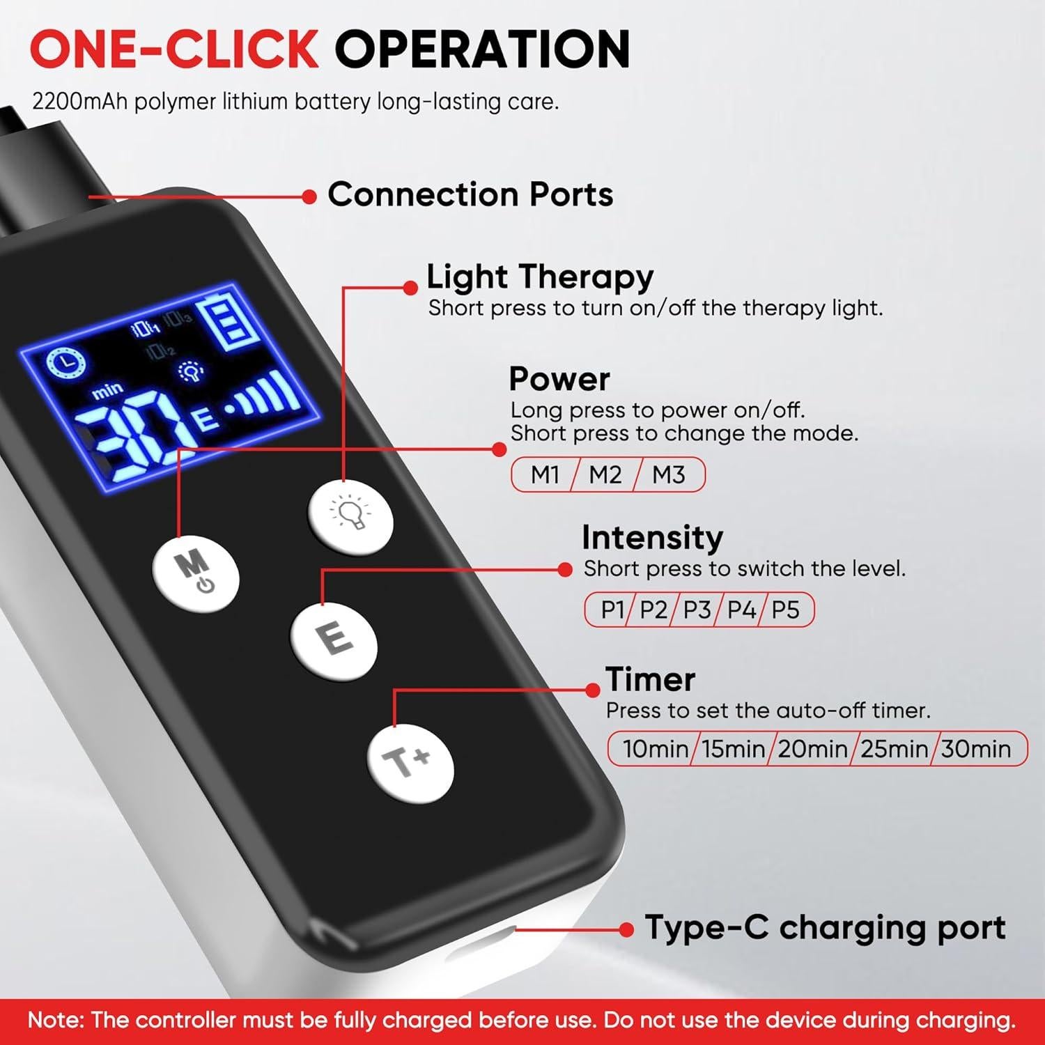 Red Light Therapy for Knee Pain Relief,Vibration Knee Massager with 660nm&850nm,3 in 1 Heated Knee Brace for Knee/Joint/Elbow/Shoulder,Rechargeable Near Infrared Light Therapy Device