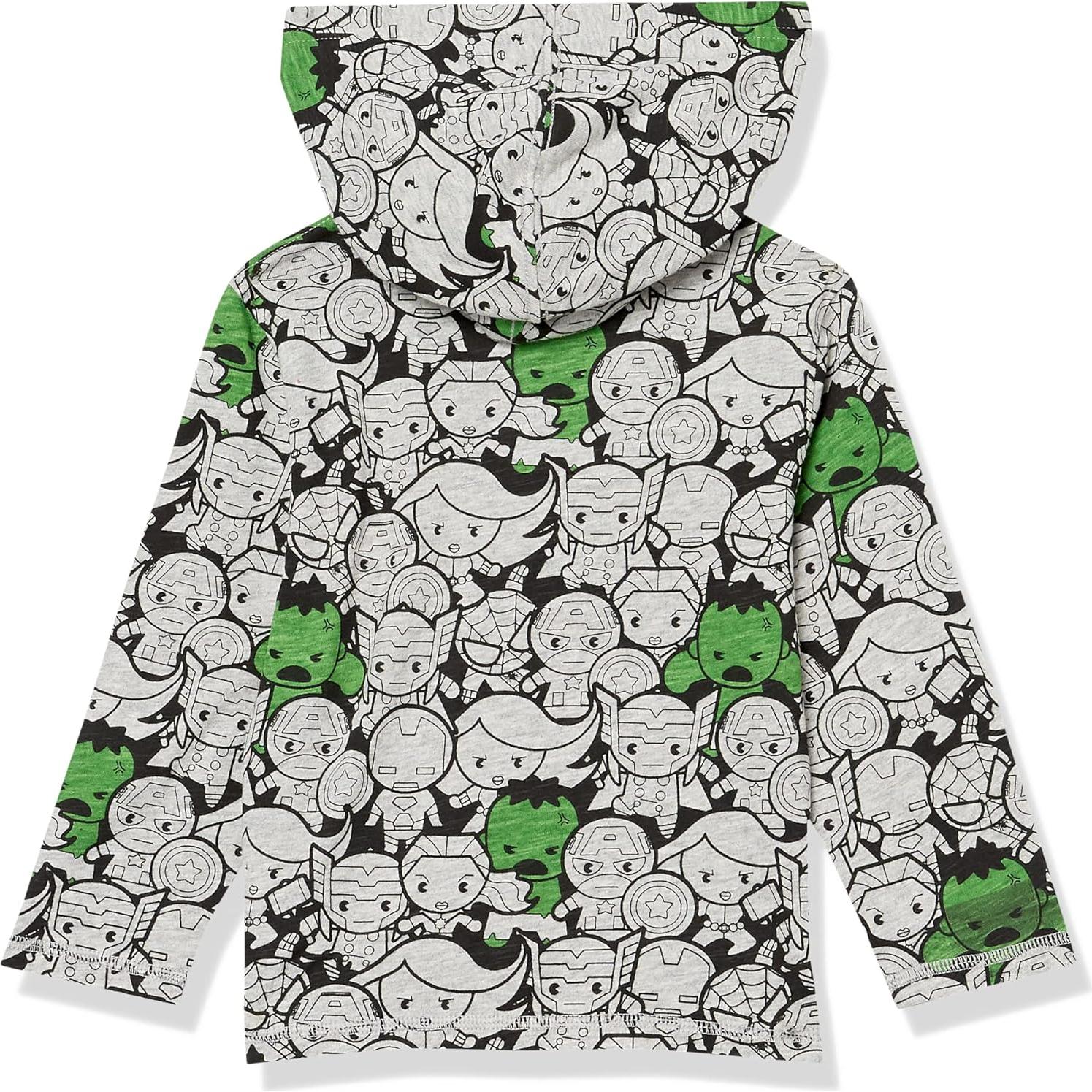 Camisetas de Manga Larga con Capucha Amazon Essentials Niños - Marvel