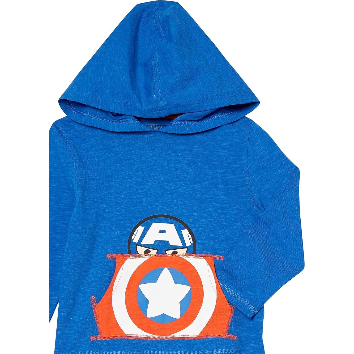 Camisetas de Manga Larga con Capucha Amazon Essentials Niños - Marvel