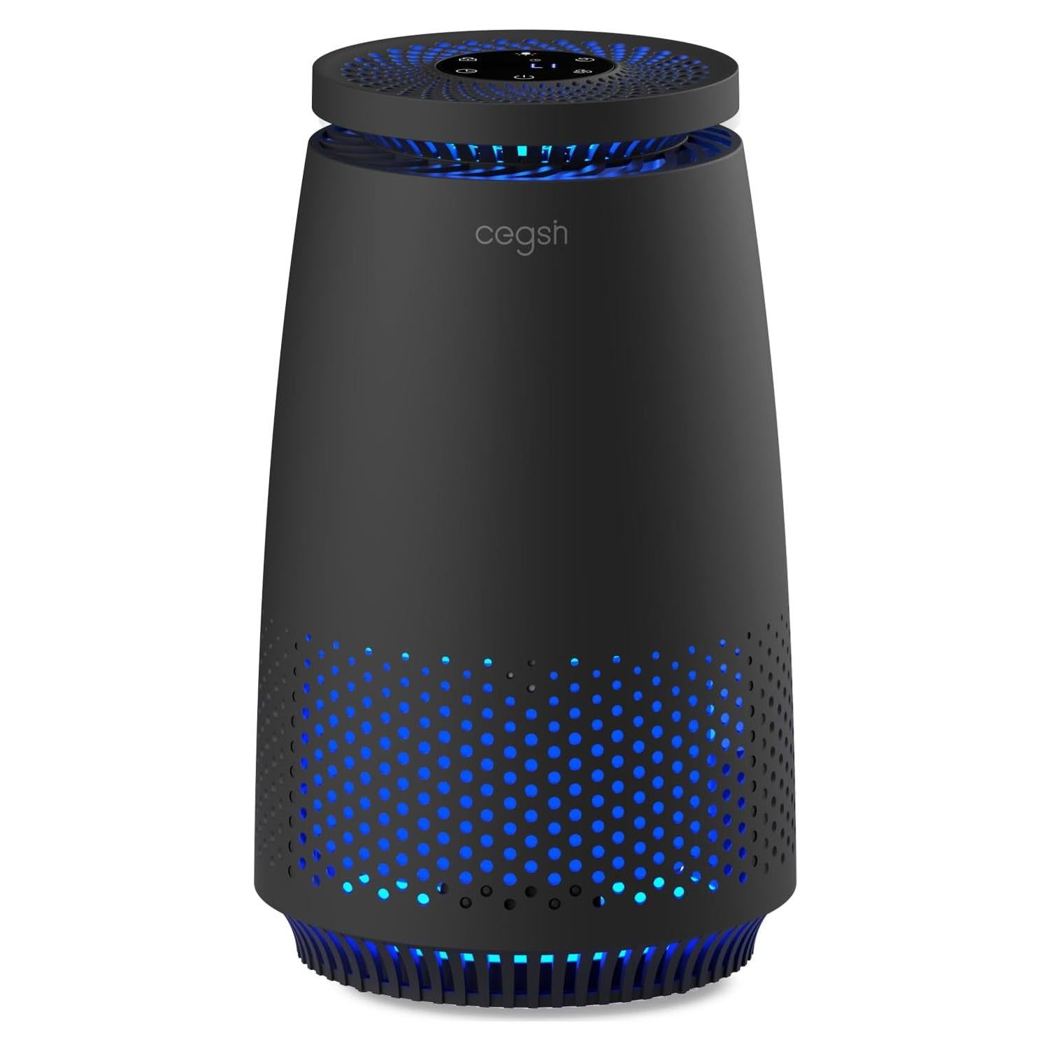 Purificador de Aire Cegsin AP005C Filtro HEPA 3 en 1 Negro
