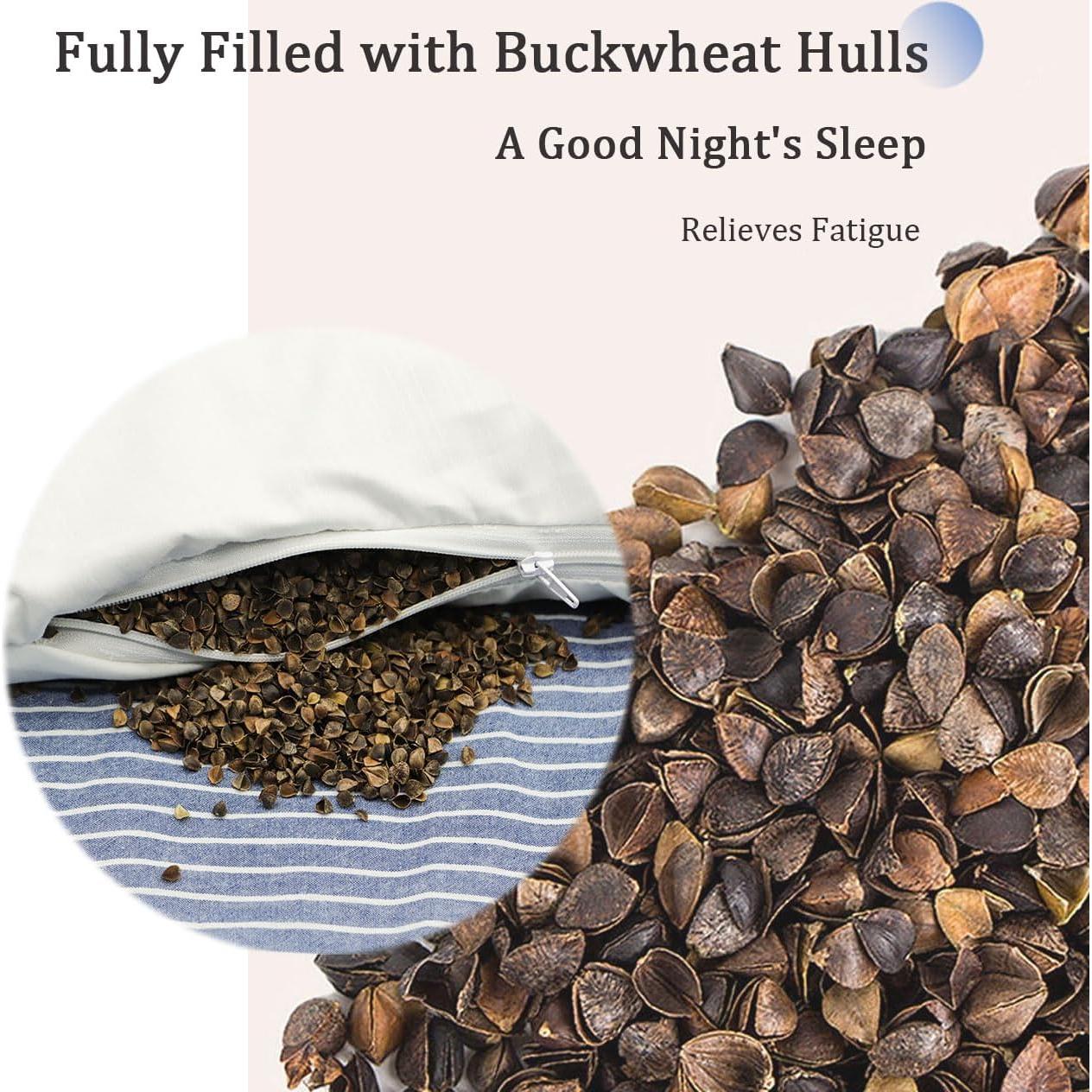 Almohada Cervical Ajustable EDMILE Trigo Sarraceno 50.8x20.3cm