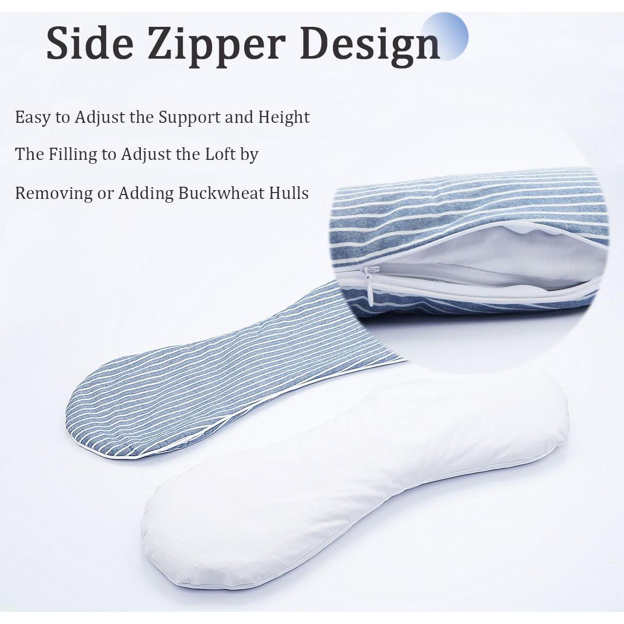 Almohada Cervical Ajustable EDMILE Trigo Sarraceno 50.8x20.3cm