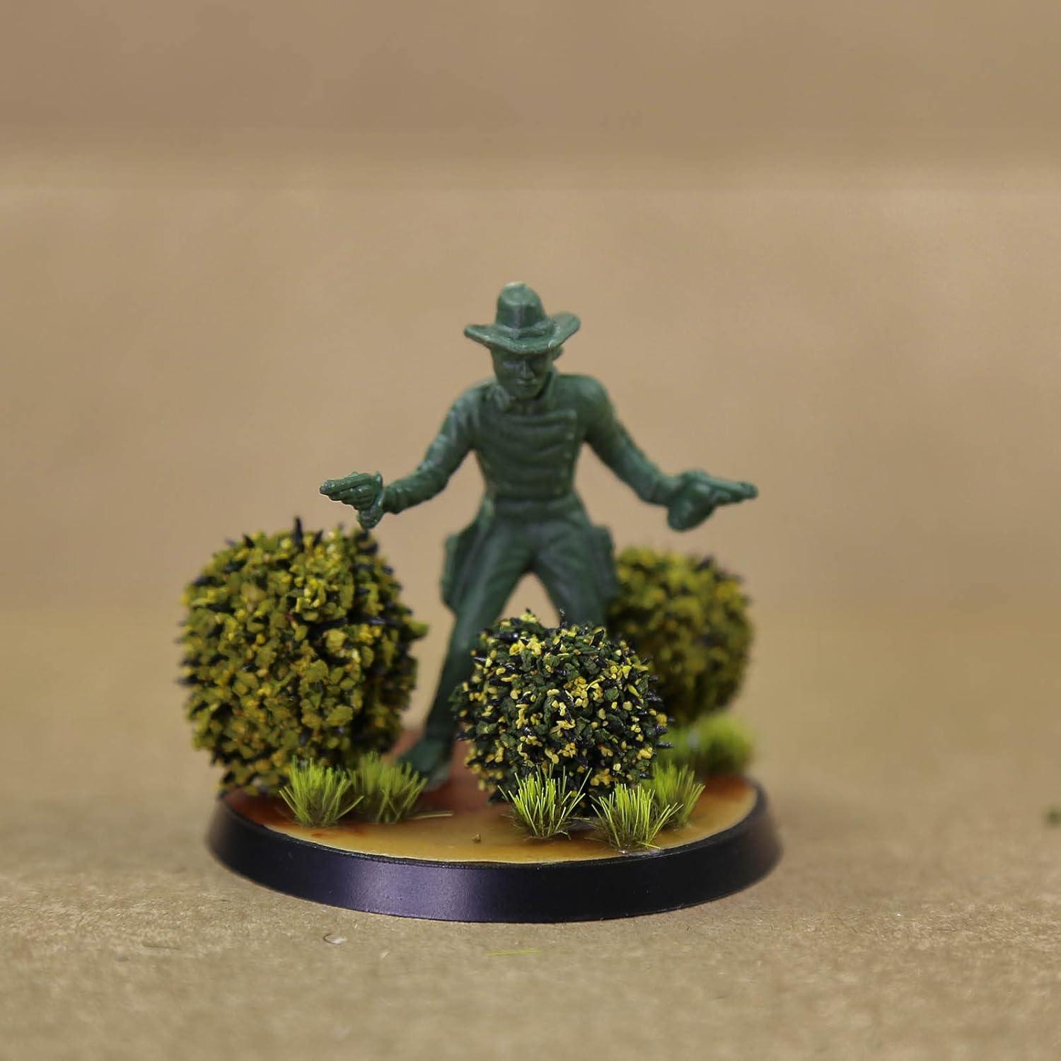 Arbustos Miniatura Evemodel para Juegos de Guerra - 24 Piezas