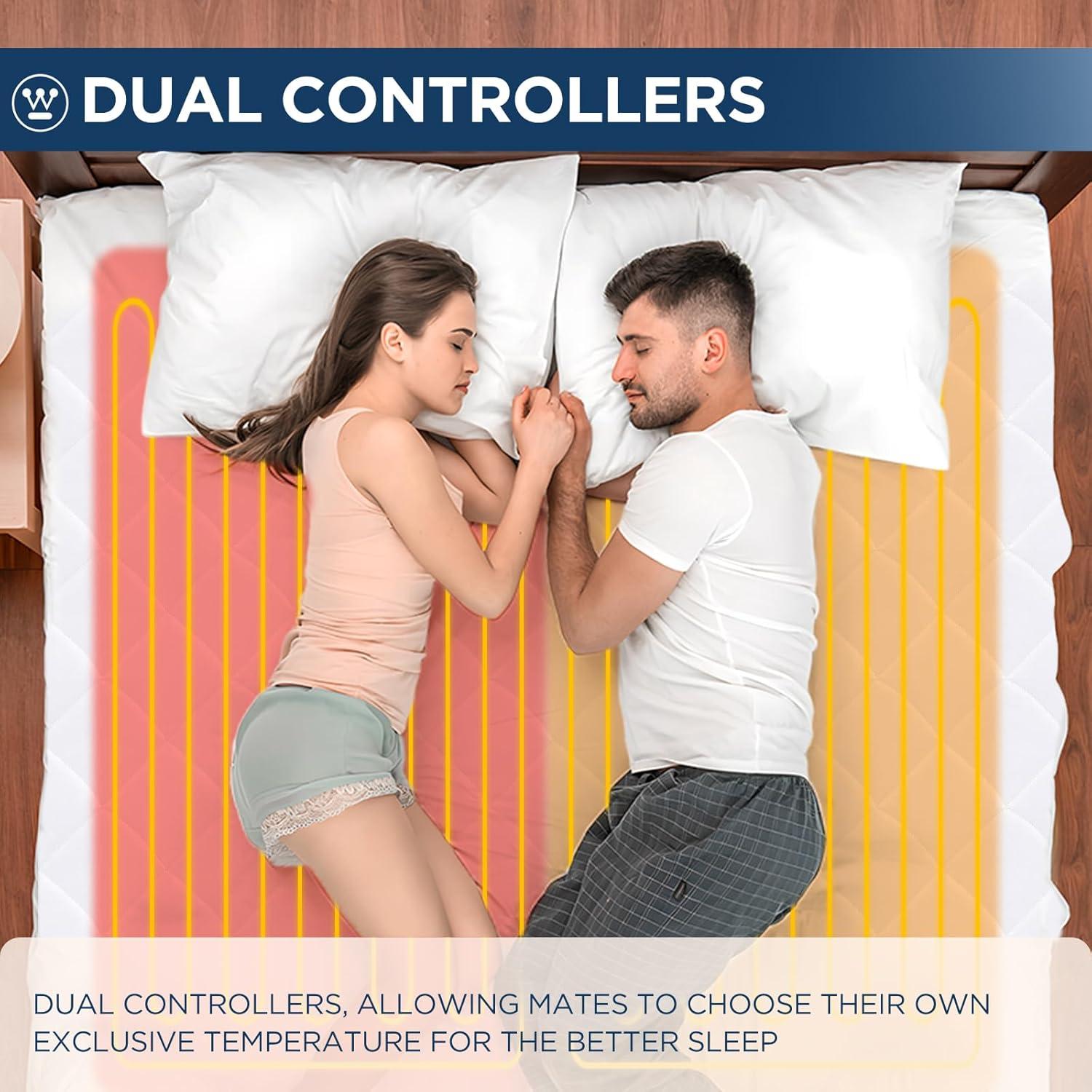 Almohadilla Térmica Queen Size Westinghouse 10 Niveles Calor