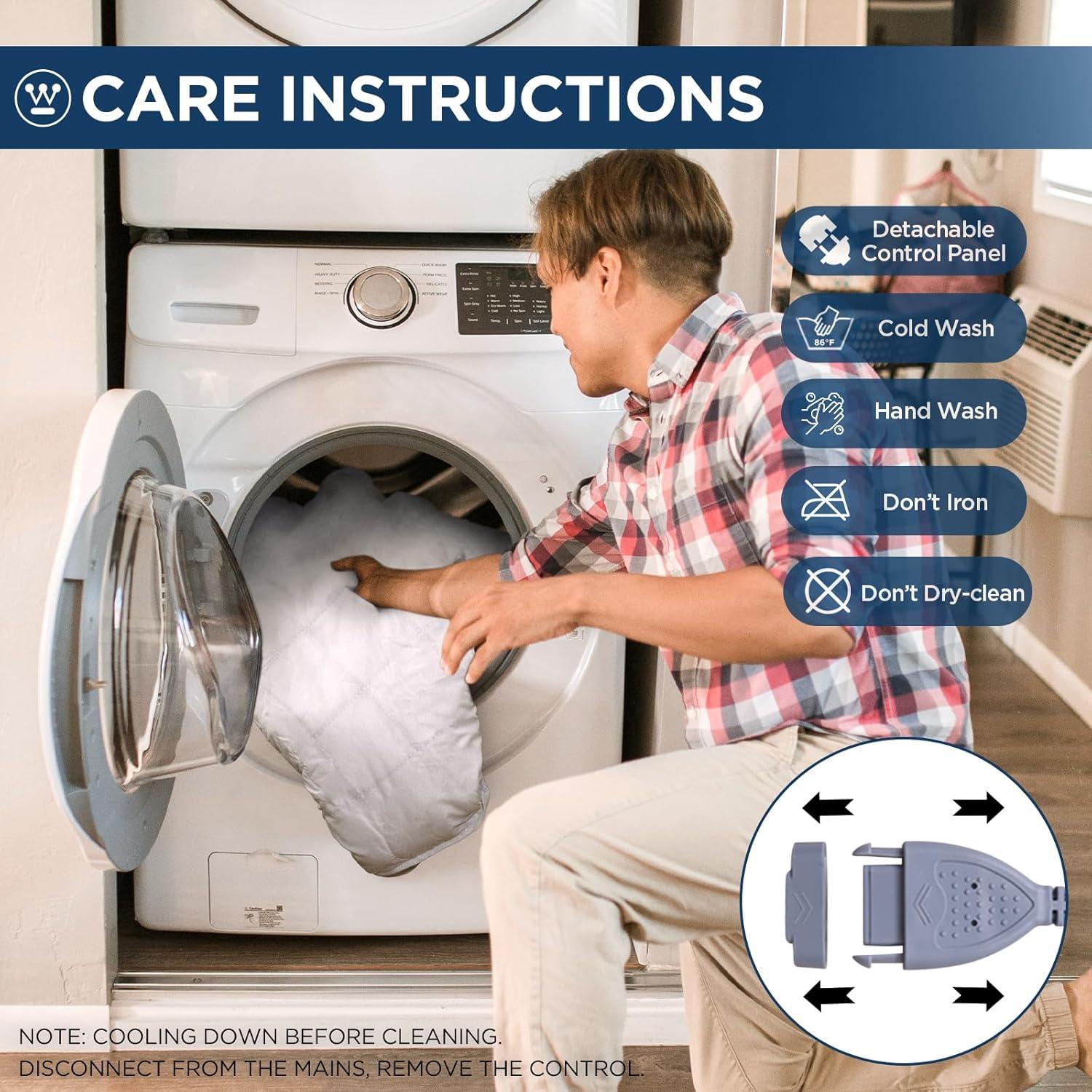 Almohadilla Térmica Queen Size Westinghouse 10 Niveles Calor