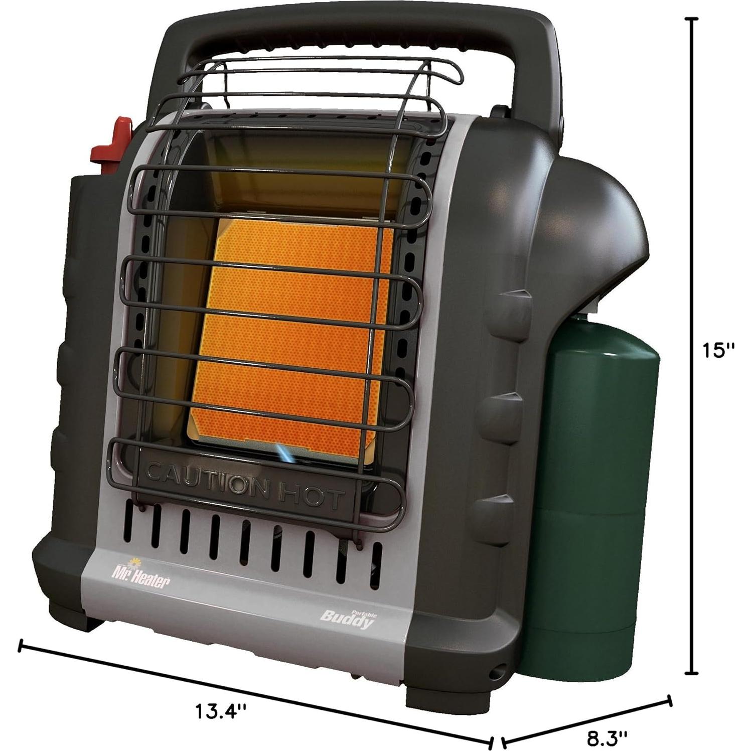 Calentador Portátil Mr. Heater F232017 4000-9000 BTU Gris