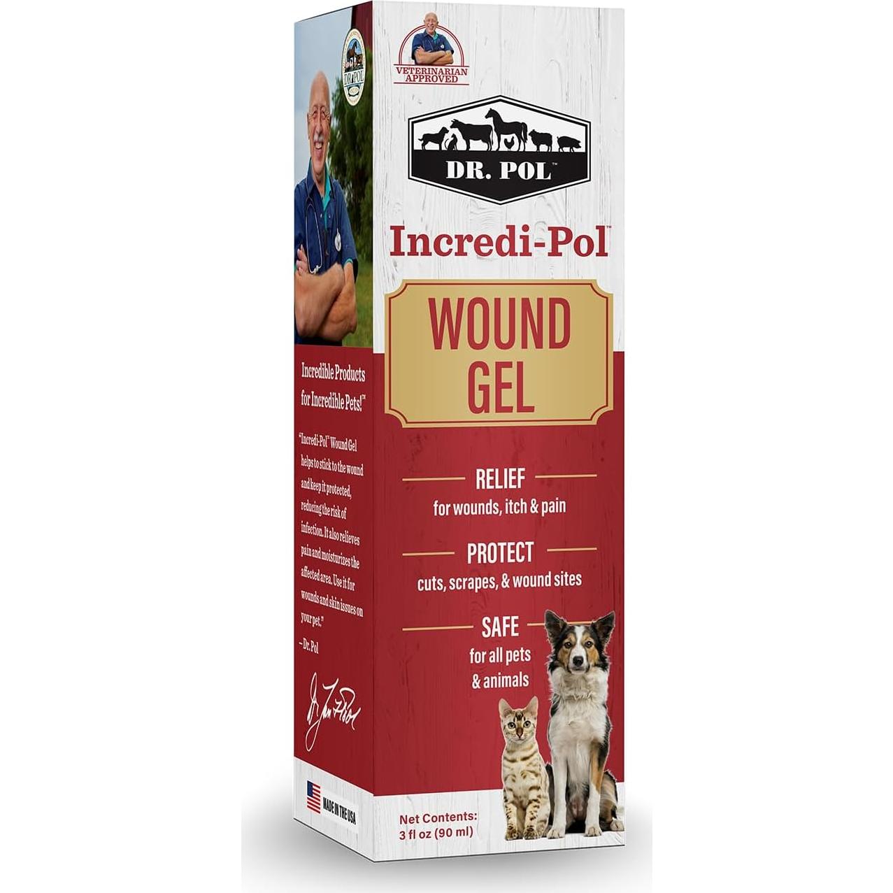 Gel para Heridas Incredi-Pol Dr. Pol 88.7 ml - Alivio y Protección