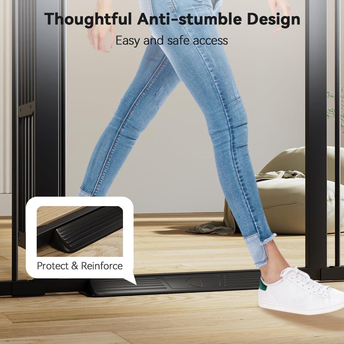 Puerta para Mascotas COMOMY 140 cm Alta Ajustable 75-103 cm