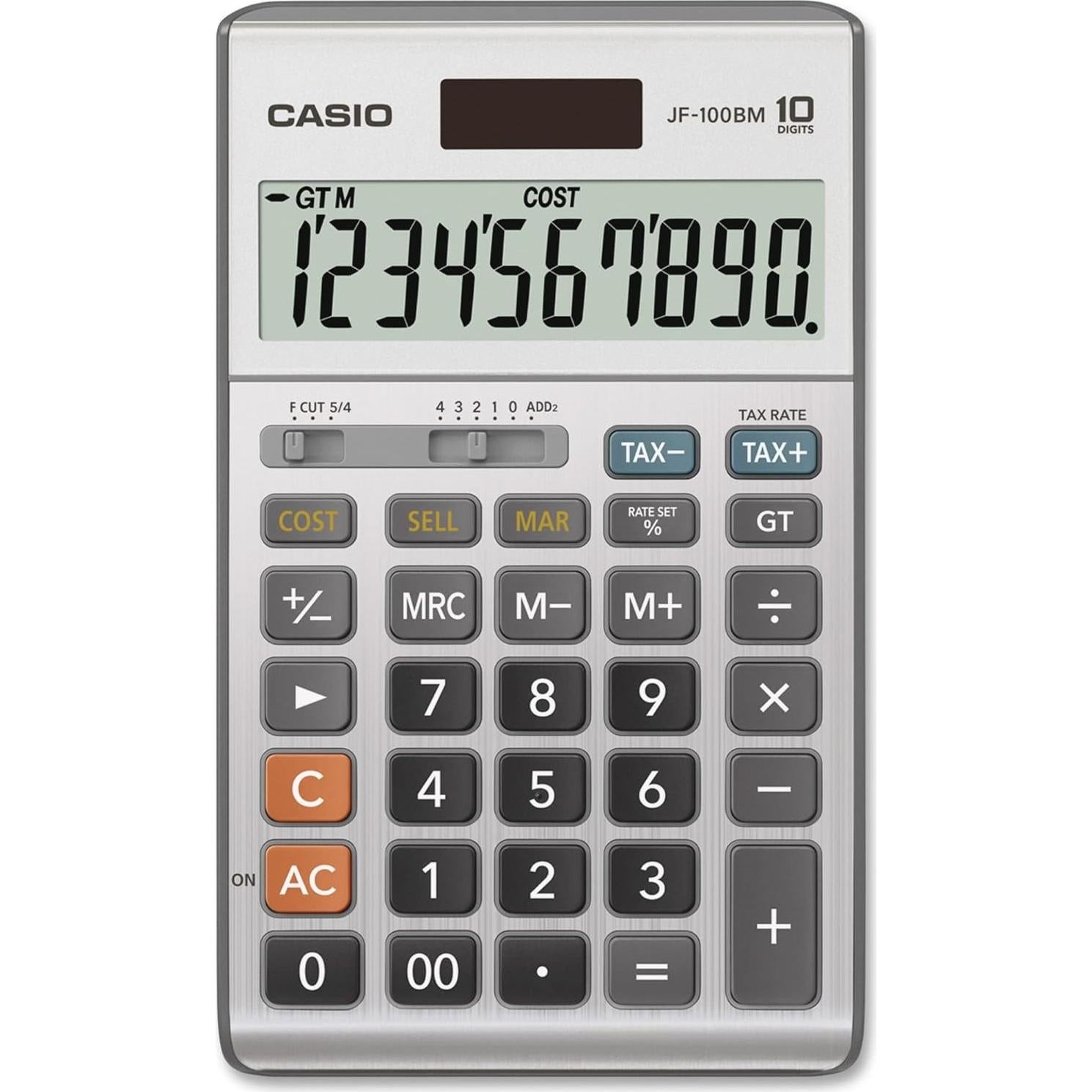 Calculadora Casio JF-100BM Multicolor 10 Dígitos Solar