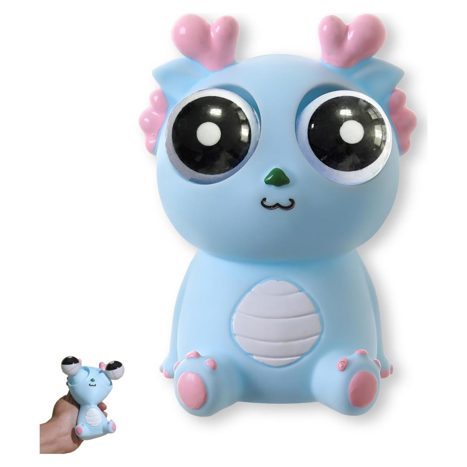 Juguete Antiestrés Dragón Squeeze JH-0311 Azul 10.92 cm