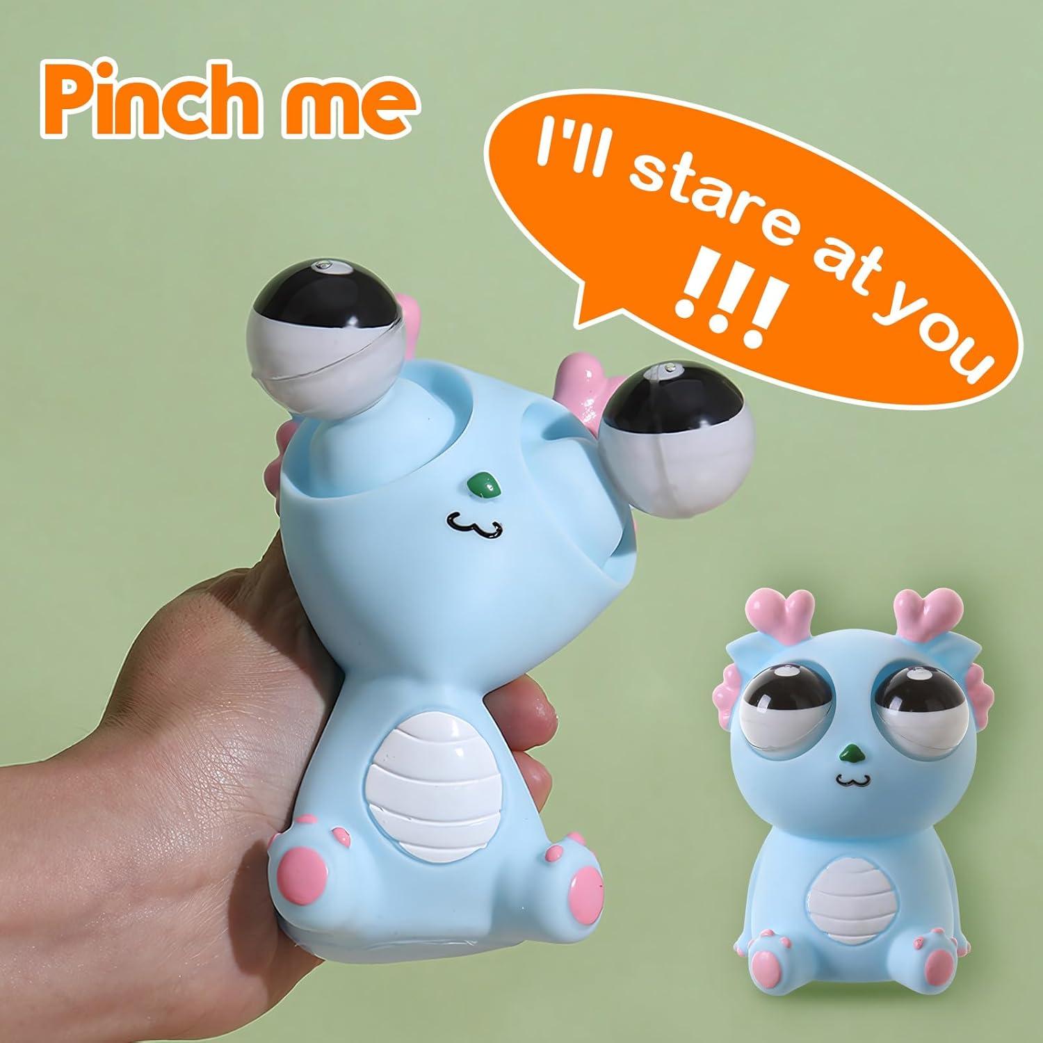 Juguete Antiestrés Dragón Squeeze JH-0311 Azul 10.92 cm