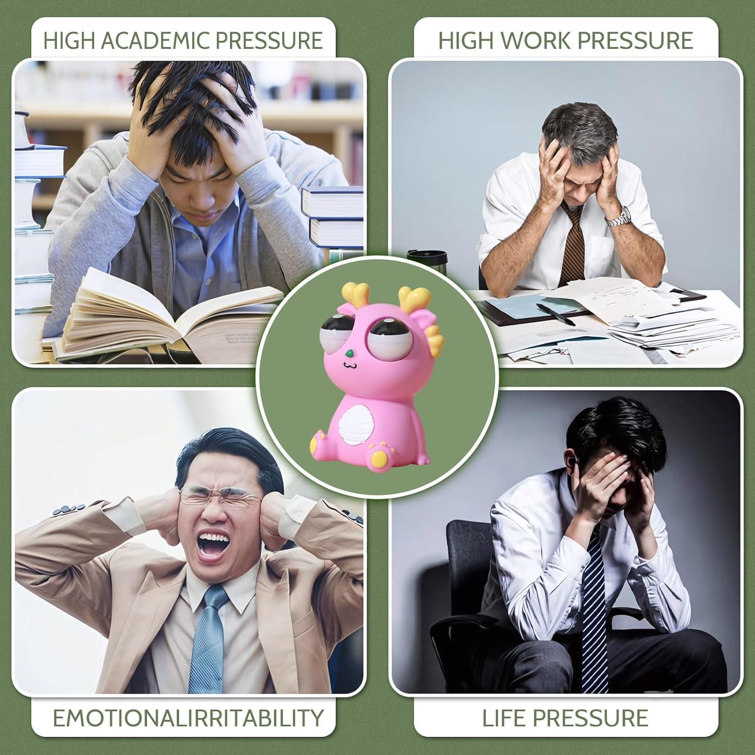 Juguete Antiestrés Dragón Squeeze JH-0311 Azul 10.92 cm